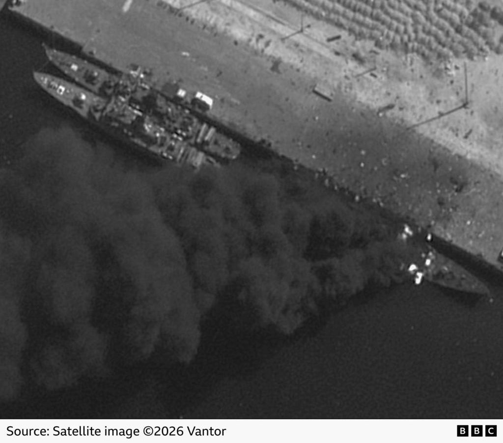 Βάση Κονάρακ, κατεστραμμένα πλοία, Ιράν, ΗΠΑ