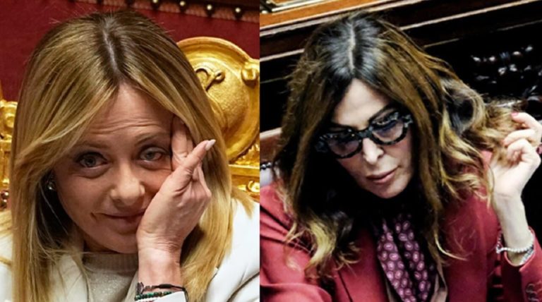 Η πρωθυπουργός Τζόρτζια Μελόνι και η πρώην υπουργός Τουρισμού Ντανιέλα Σαντανκέ (φωτογραφίες αρχείου LaPresse)