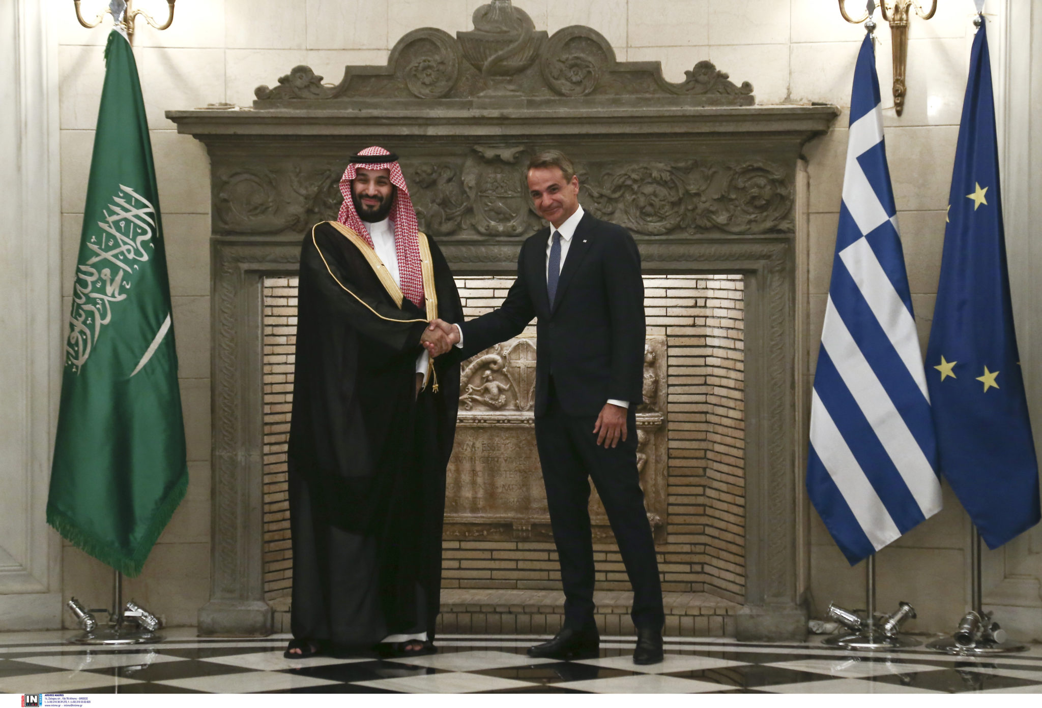 Μητσοτάκης, Μοχάμεντ μπιν Σαλμάν