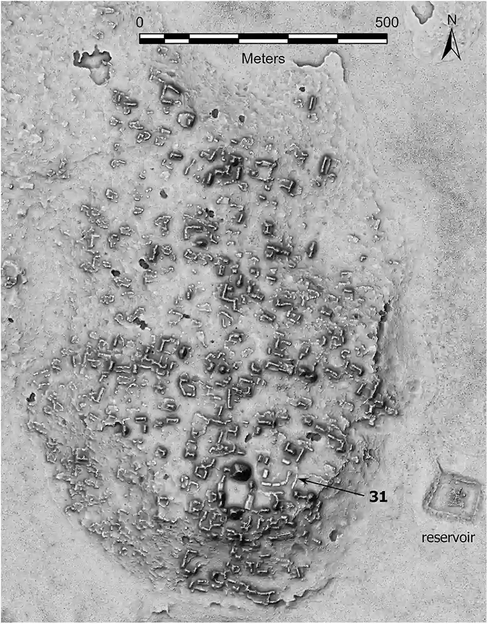 Τοποθεσία του εγκιβωτισμένου συγκροτήματος 31 στην Κοτνά. Πηγή: Ivan Šprajc, 2026 