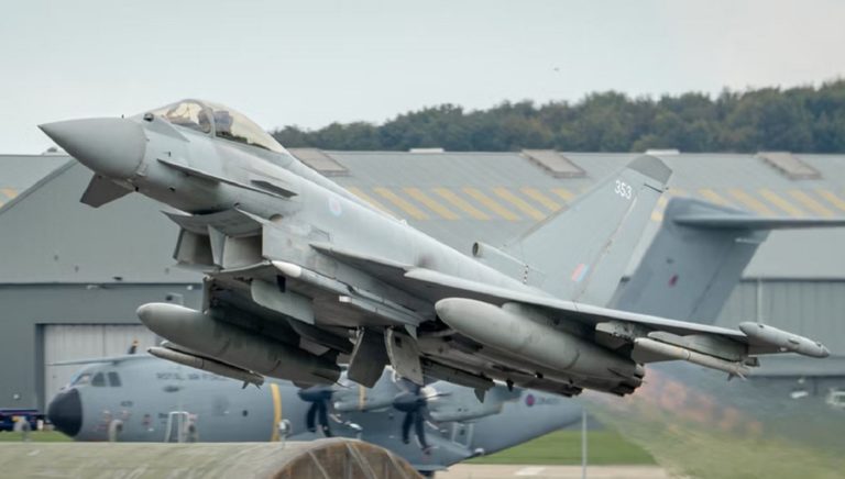 Μαχητικό αεροσκάφος Typhoon της RAF. Φωτογραφία αρχείου. Πηγή: Douglas Monk / Royal Air Force