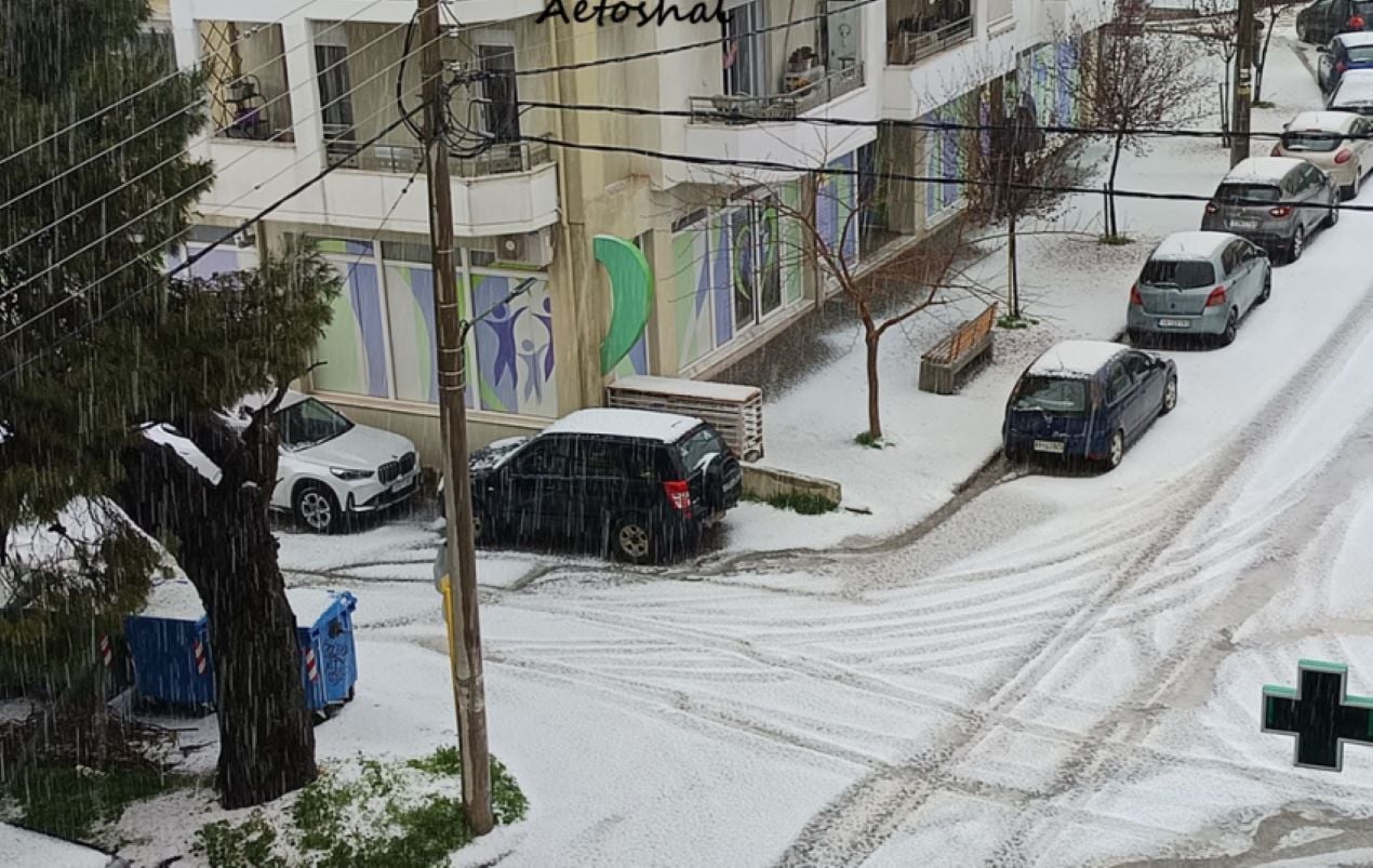 Κακοκαιρία Erminio: Έντονη χαλαζόπτωση στη Χαλκιδική – Το «έστρωσε» στον Πολύγυρο – ΦΩΤΟ – ΒΙΝΤΕΟ