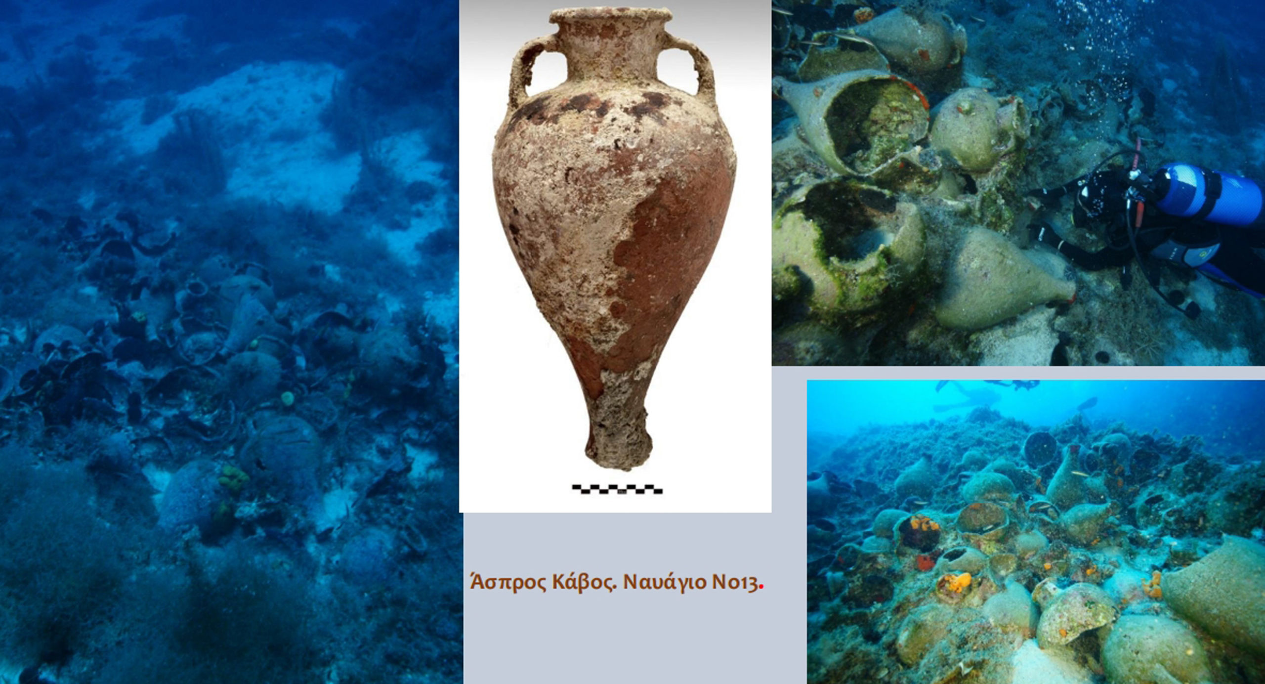 Υπουργείο Πολιτισμού, ενάλιοι αρχαιολογικοί χώροι