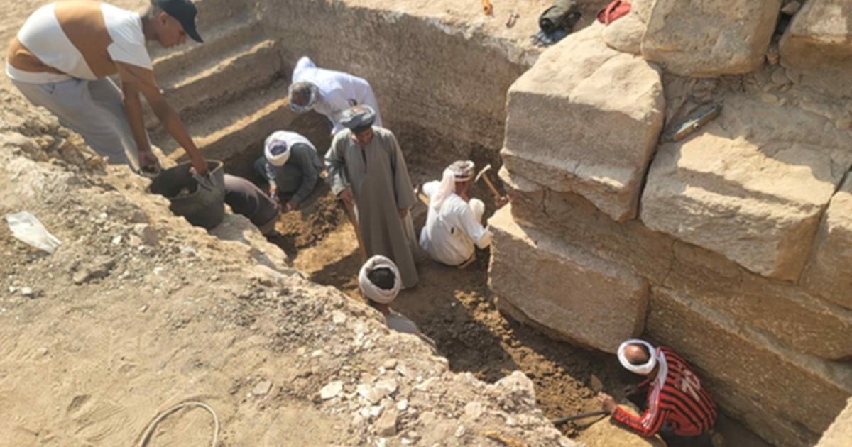 Ανασκαφές στο Ραμέσσειο στο Λούξορ. Φωτογραφία: Υπηρεσία Πολιτιστικής Κληρονομιάς της Κορέας