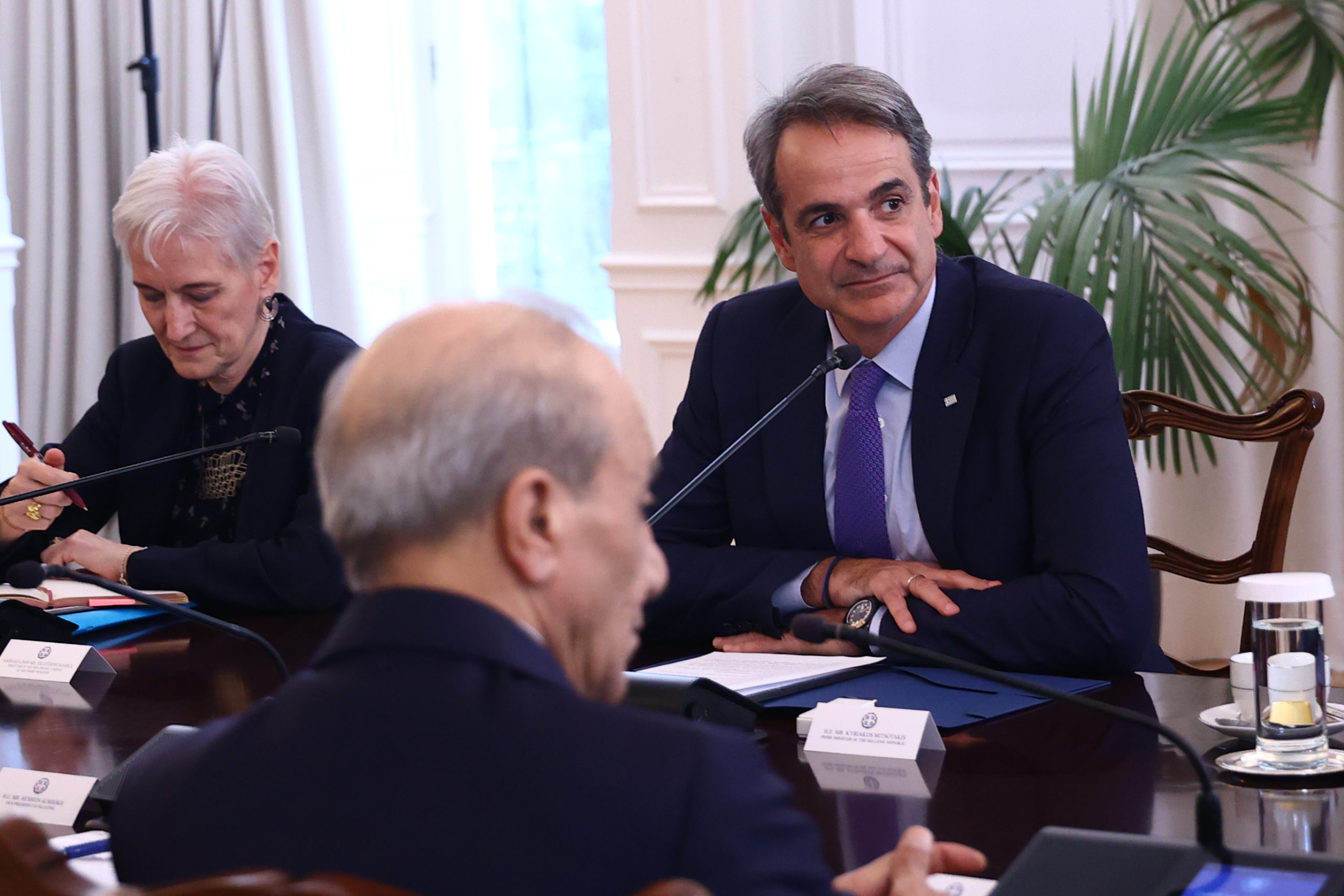 Κυριάκος Μητσοτάκης, Χουσεΐν Αλ-Σέιχ, Συνάντηση