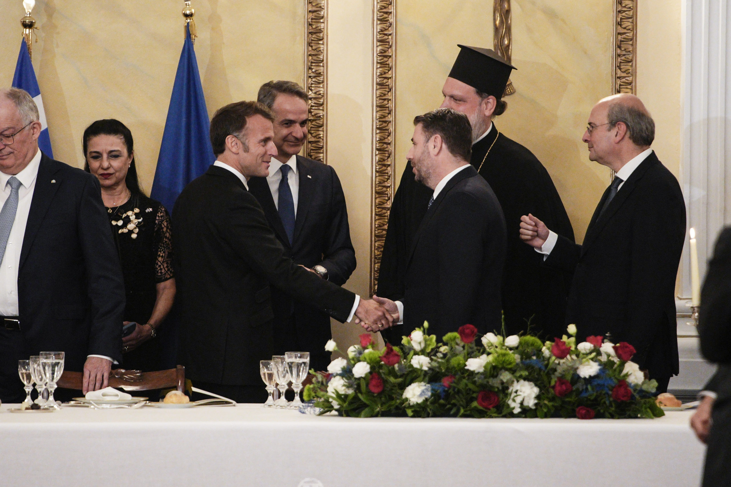 Προεδρικό Μέγαρο, Μακρόν, Τασούλας, Δείπνο