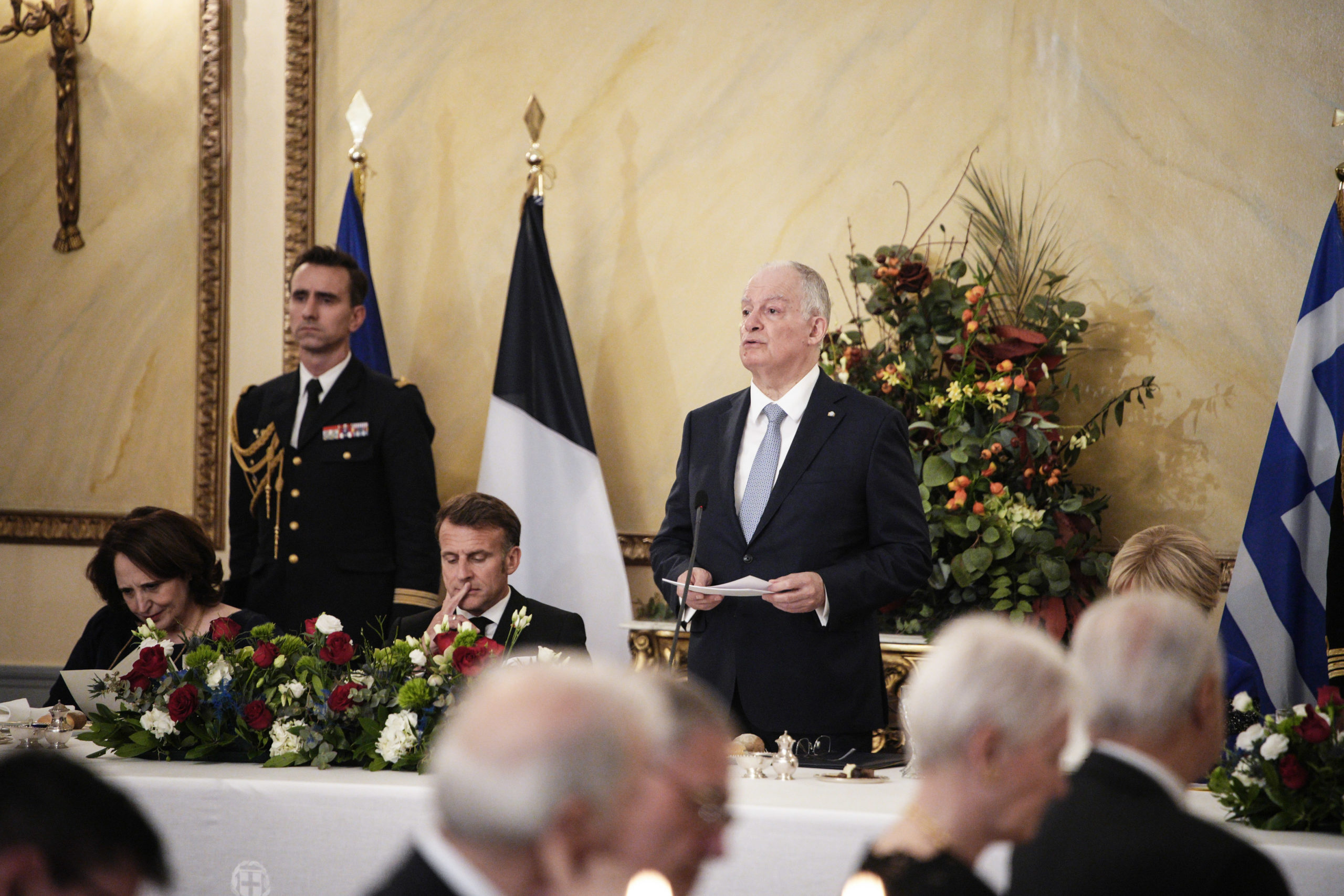 Προεδρικό Μέγαρο, Μακρόν, Τασούλας, Δείπνο