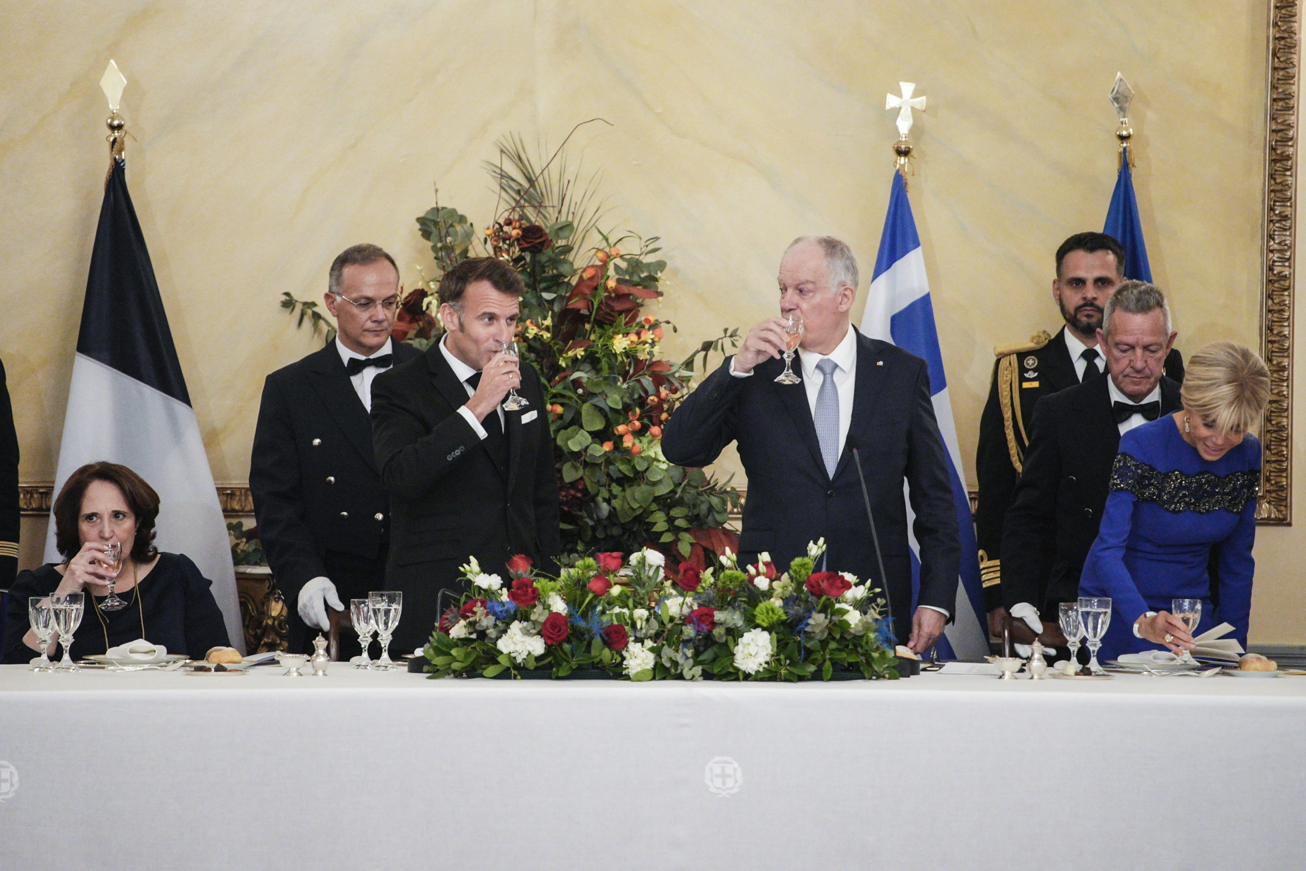 Προεδρικό Μέγαρο, Μακρόν, Τασούλας, Δείπνο