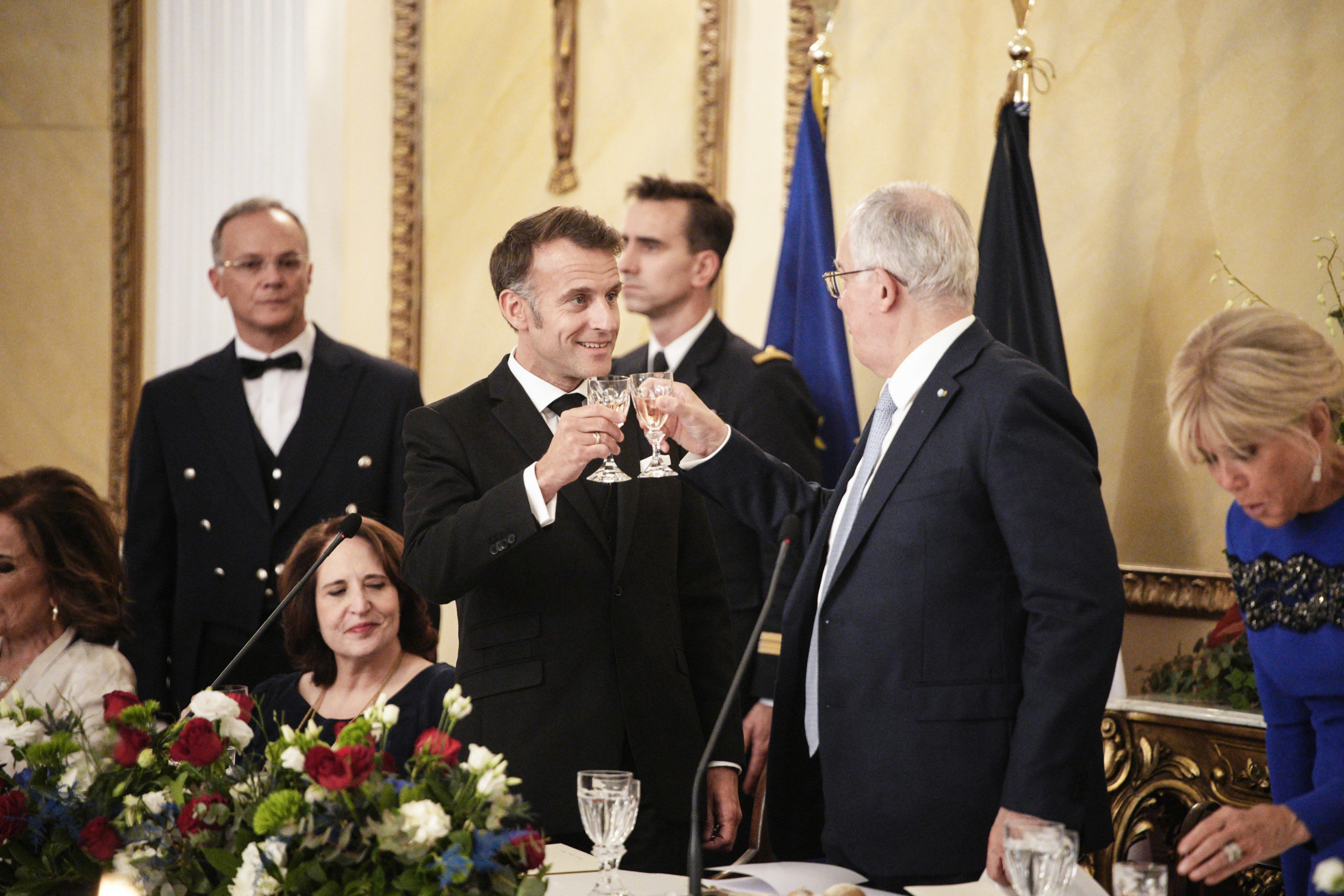 Προεδρικό Μέγαρο, Μακρόν, Τασούλας, Δείπνο