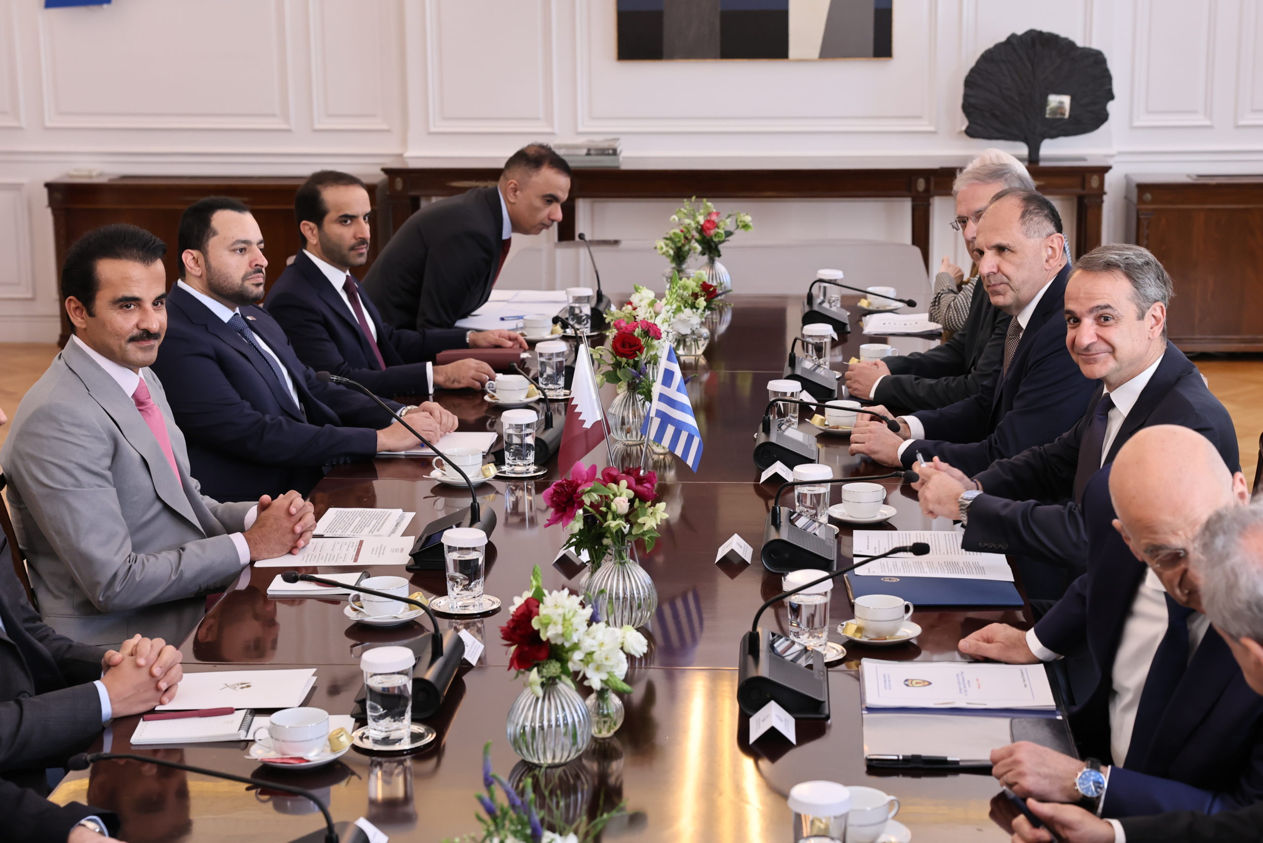 Μητσοτάκης: Τι συζητήθηκε στη συνάντηση με τον Αλ Θάνι - «Νέο κεφάλαιο στην συνεργασία με το Κατάρ»