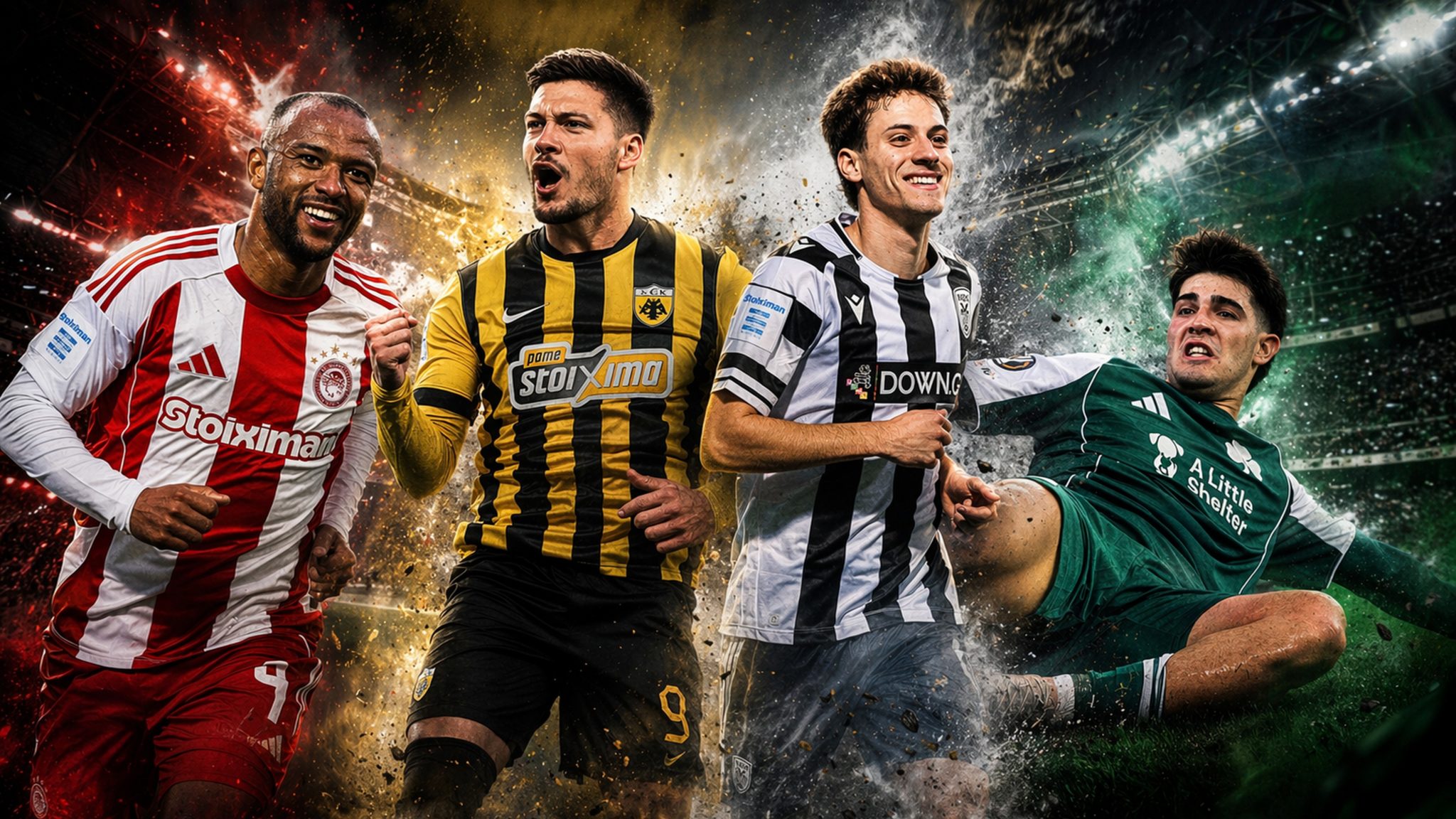 Ολυμπιακός, ΑΕΚ, ΠΑΟΚ, Παναθηναϊκός