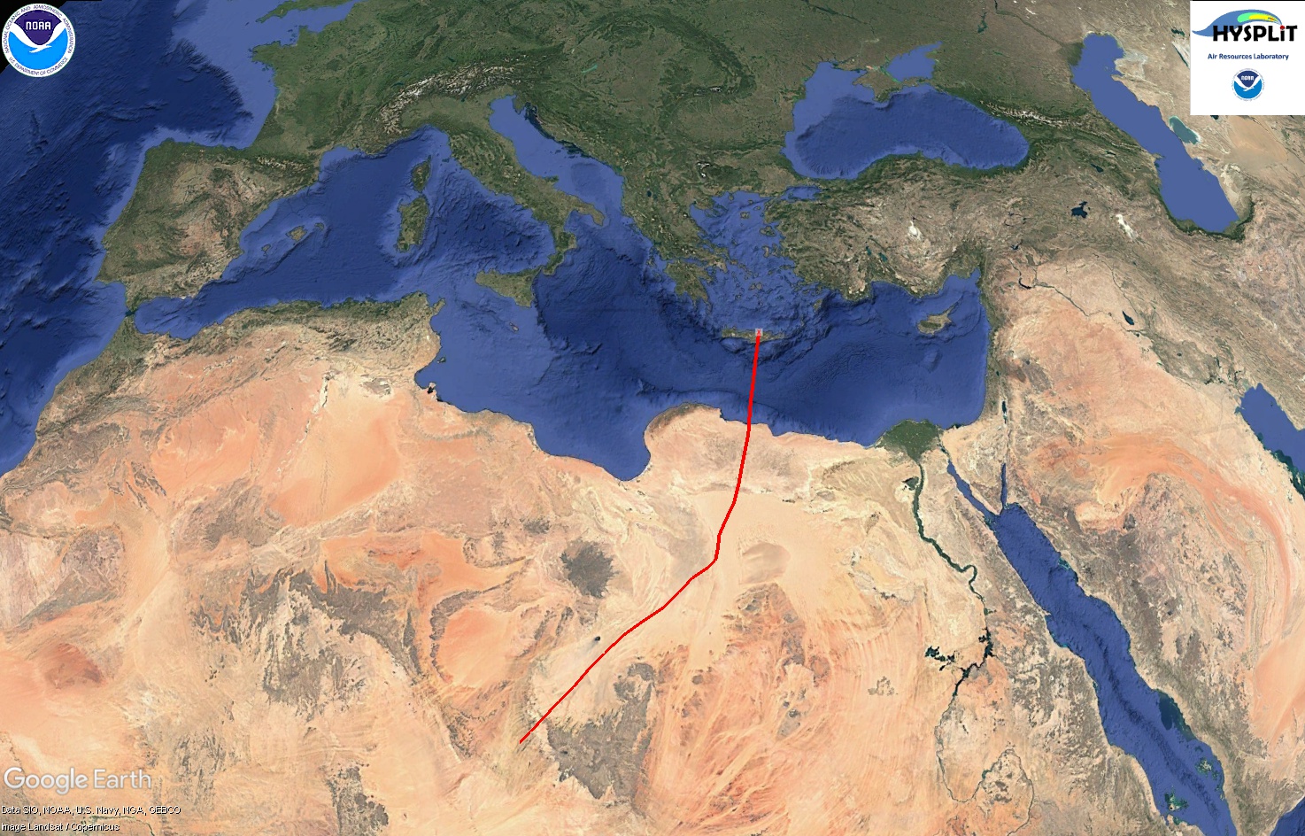 Αφρικανική Σκόνη, Κρήτη