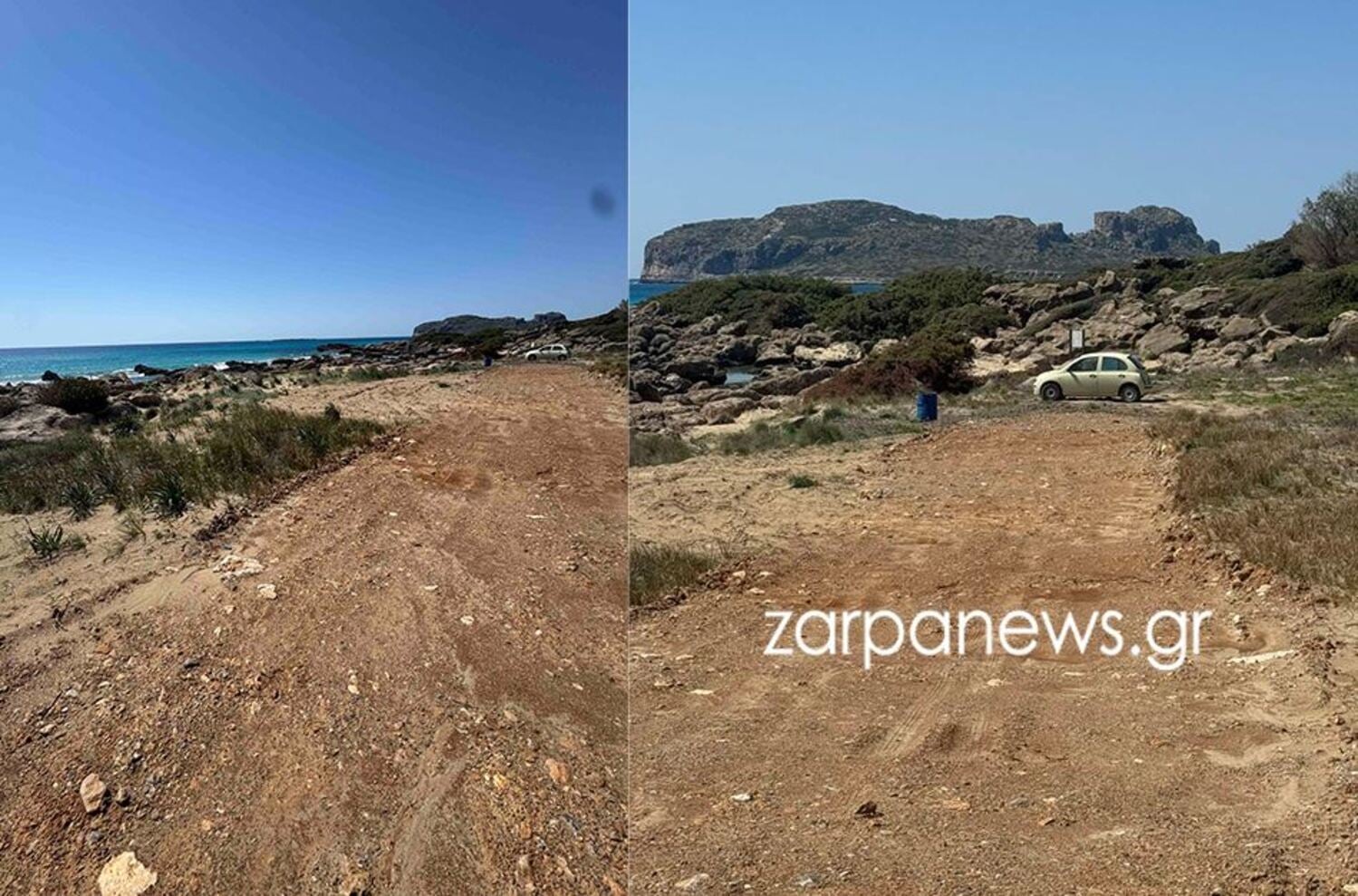 Φαλάσαρνα: Άνοιξαν δρόμο σε περιοχή Natura στην παραλία – Υποβλήθηκε μήνυση – Δείτε βίντεο