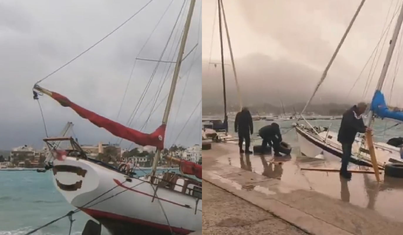 Κακοκαιρία «Erminio»: Θυελλώδεις άνεμοι στην Κρήτη – «Χορεύουν» τα πλοία στο λιμάνι της Σητείας – ΒΙΝΤΕΟ