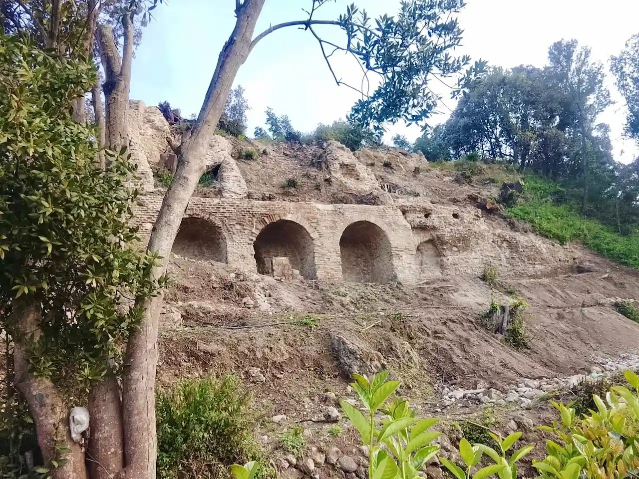 Άποψη της ρωμαϊκής έπαυλης που ανακαλύφθηκε στις Βαίες. Πηγή: Josi Gerardo Della Ragione (Δήμαρχος του Μπάκολι)