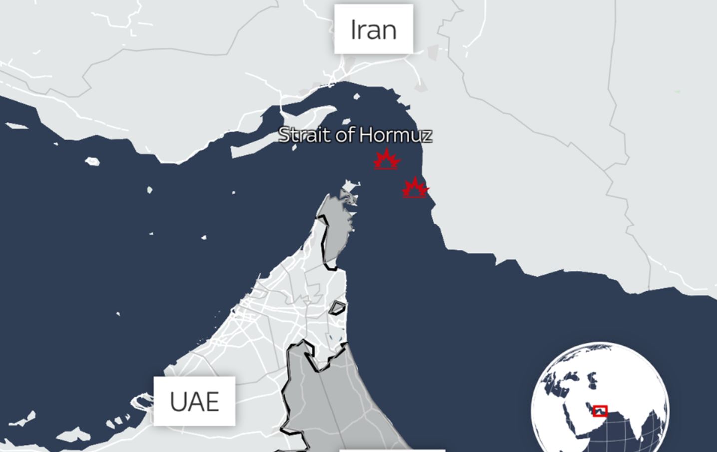 Τα σημεία που δέχτηκαν επίθεση τα MSC Francesca και Epaminondas