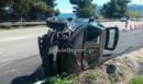 Νέο τροχαίο στη Φθιώτιδα - Αυτοκίνητο εξετράπη της πορείας του και αναποδογύρισε
