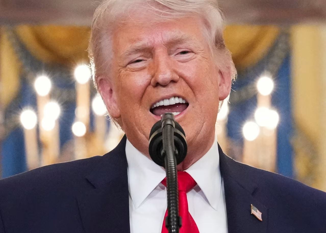 Ο Αμερικανός πρόεδρος Ντόναλντ Τραμπ απευθύνεται στο έθνος σχετικά με τον πόλεμο στο Ιράν, την 1η Απριλίου. Alex Brandon/AP/Pool/Reuters