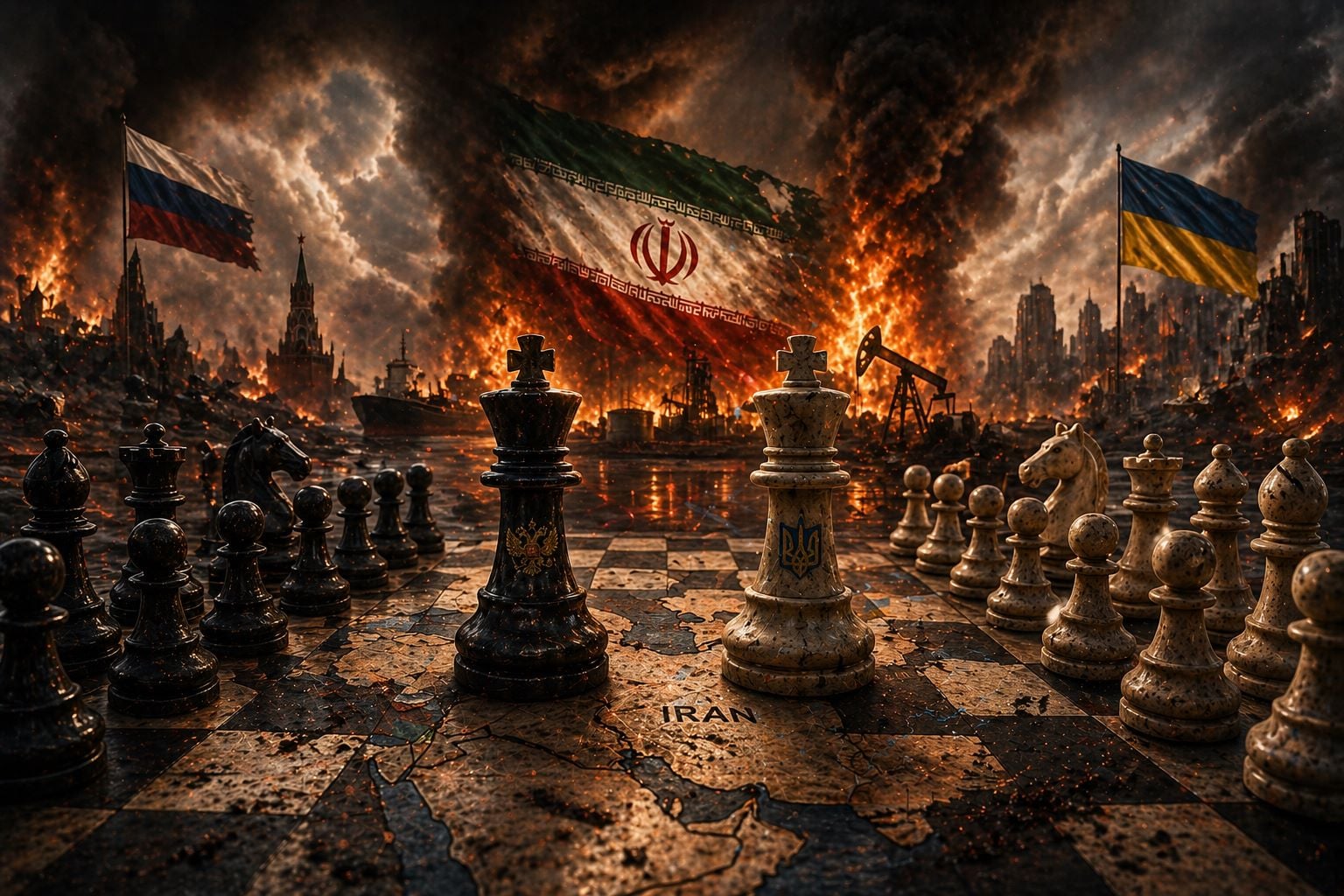 Η «αόρατη» σύνδεση των πολέμων σε Ιράν και Ουκρανία – Το «διπλό ταμπλό» του Πούτιν και μια γεωπολιτική σκακιέρα στις φλόγες