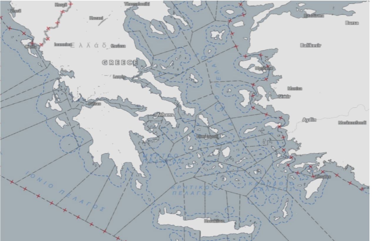 χάρτης- αλιεία