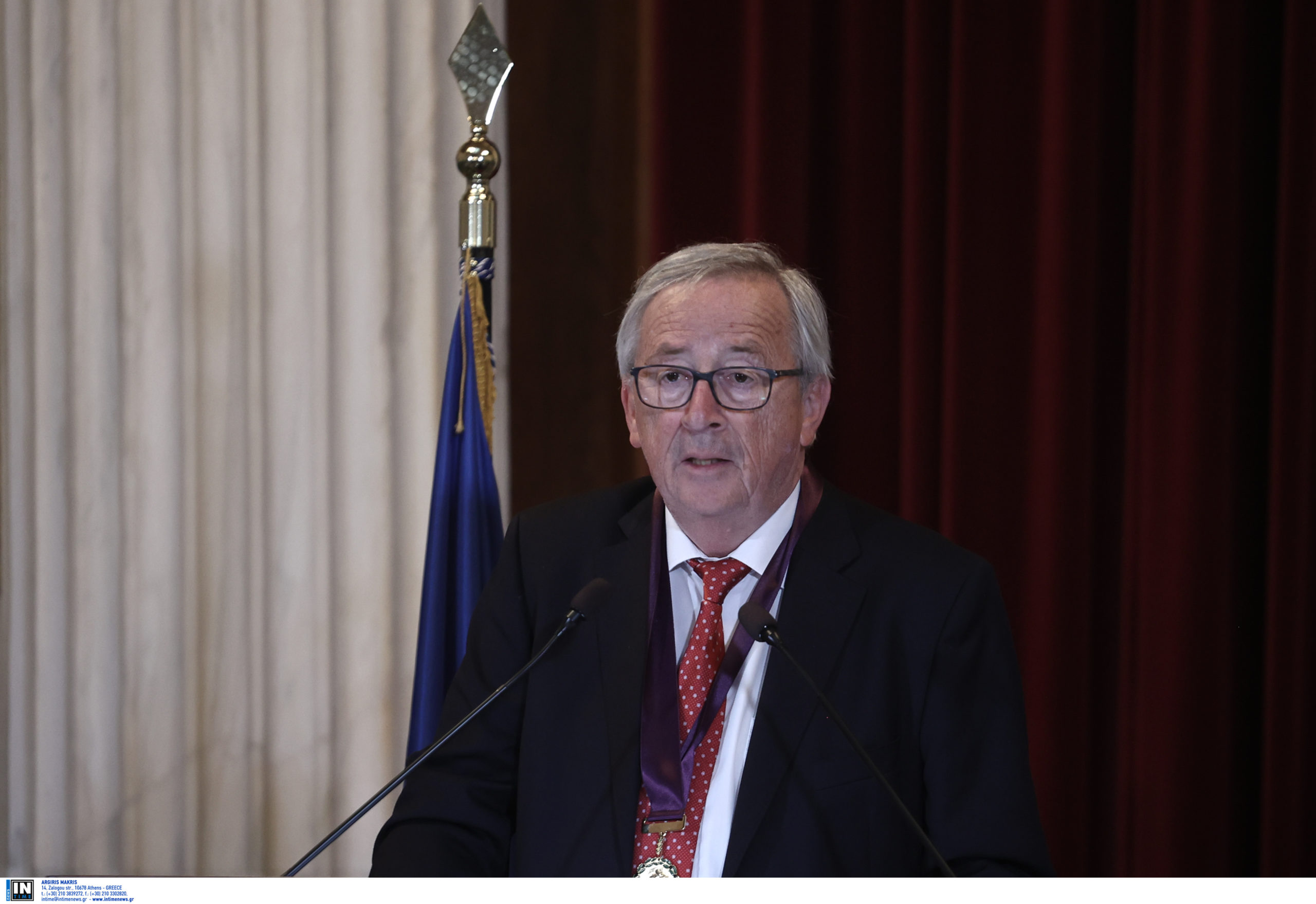 Συνέδριο ΝΔ – Ζαν Κλοντ Γιούνκερ για Μητσοτάκη: Είσαι ένας σπουδαίος πρωθυπουργός, επειδή έθεσες την Ελλάδα εκ νέου στην καρδιά της ευρωπαϊκής διαδικασίας