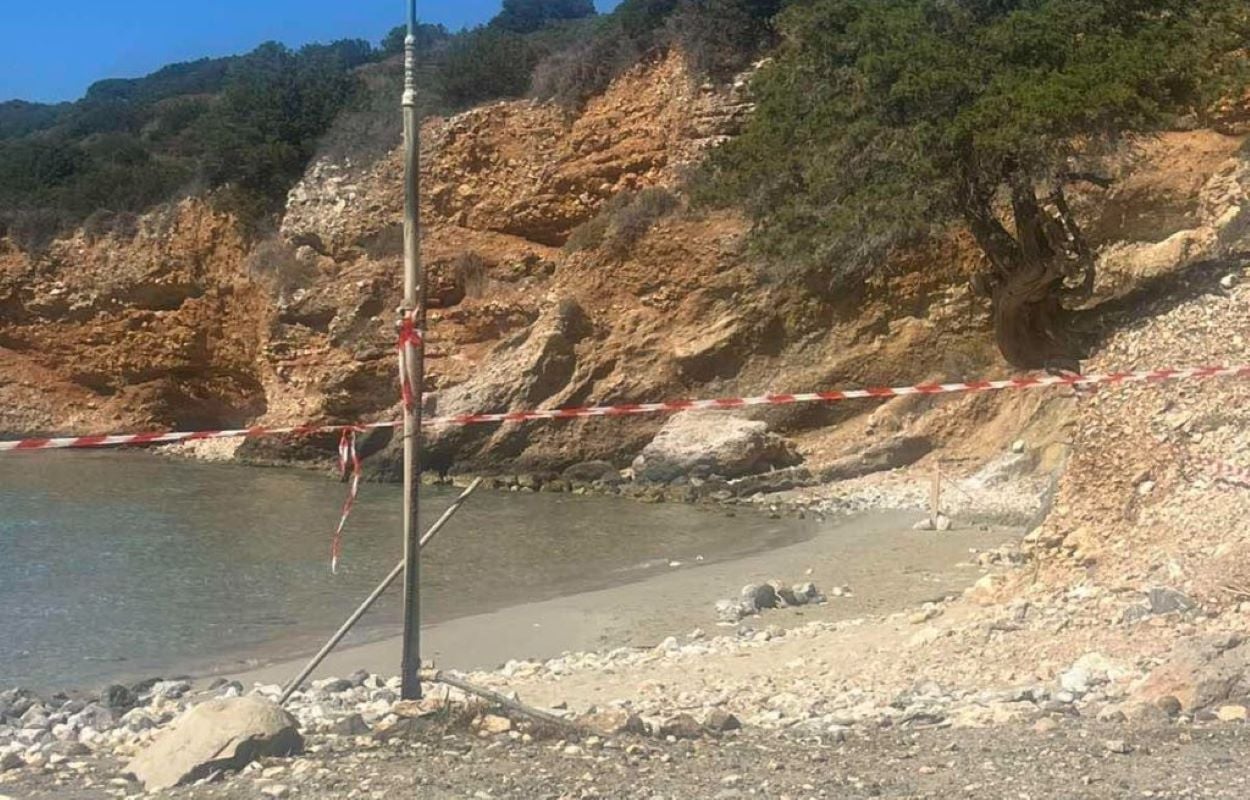 Περίεργο εύρημα σε παραλία στον Άγιο Νικόλαο Κρήτης – Μοιάζει με εξάρτημα πυραυλικού συστήματος