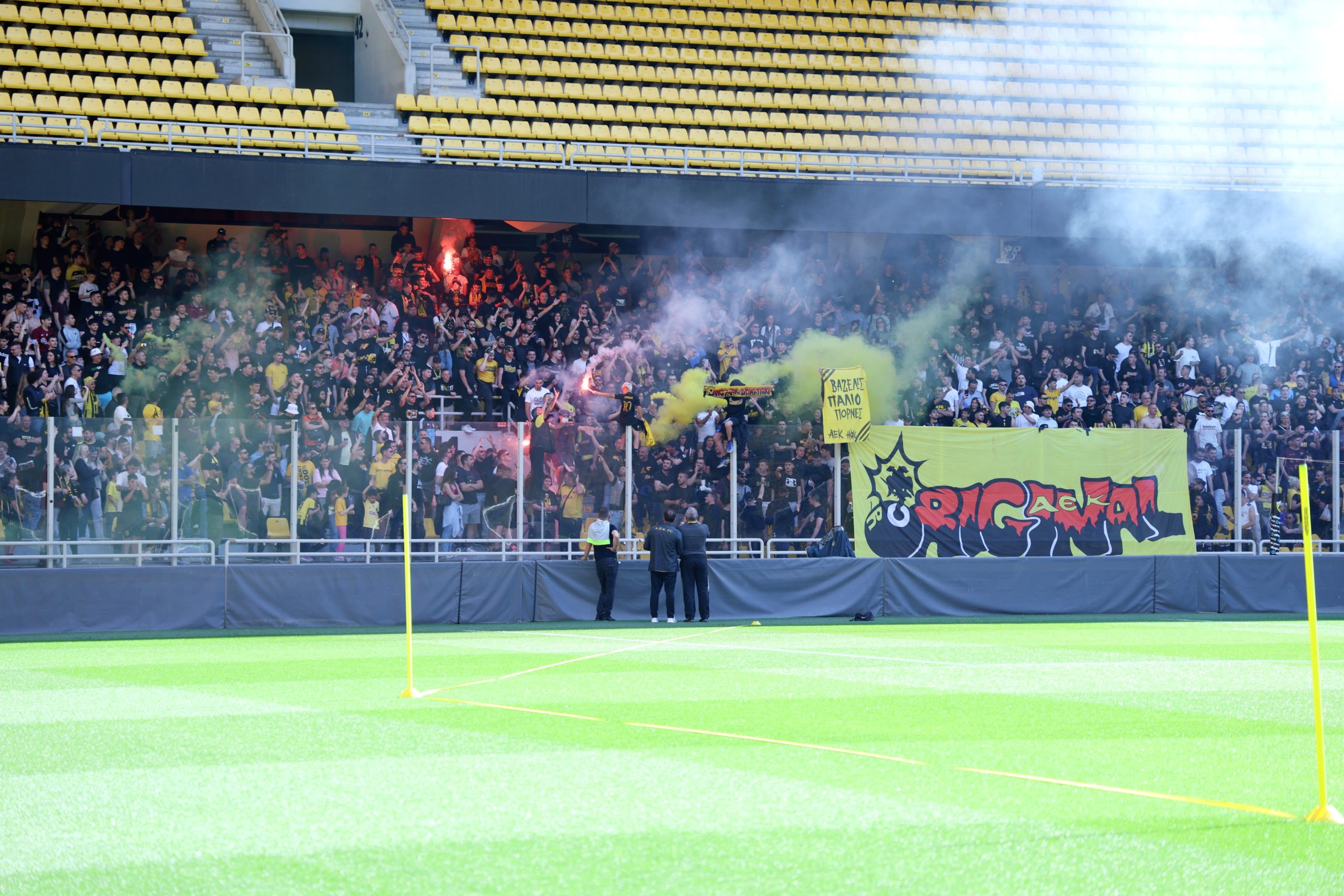 ΑΕΚ, allwyn arena, προπόνηση, φίλαθλοι