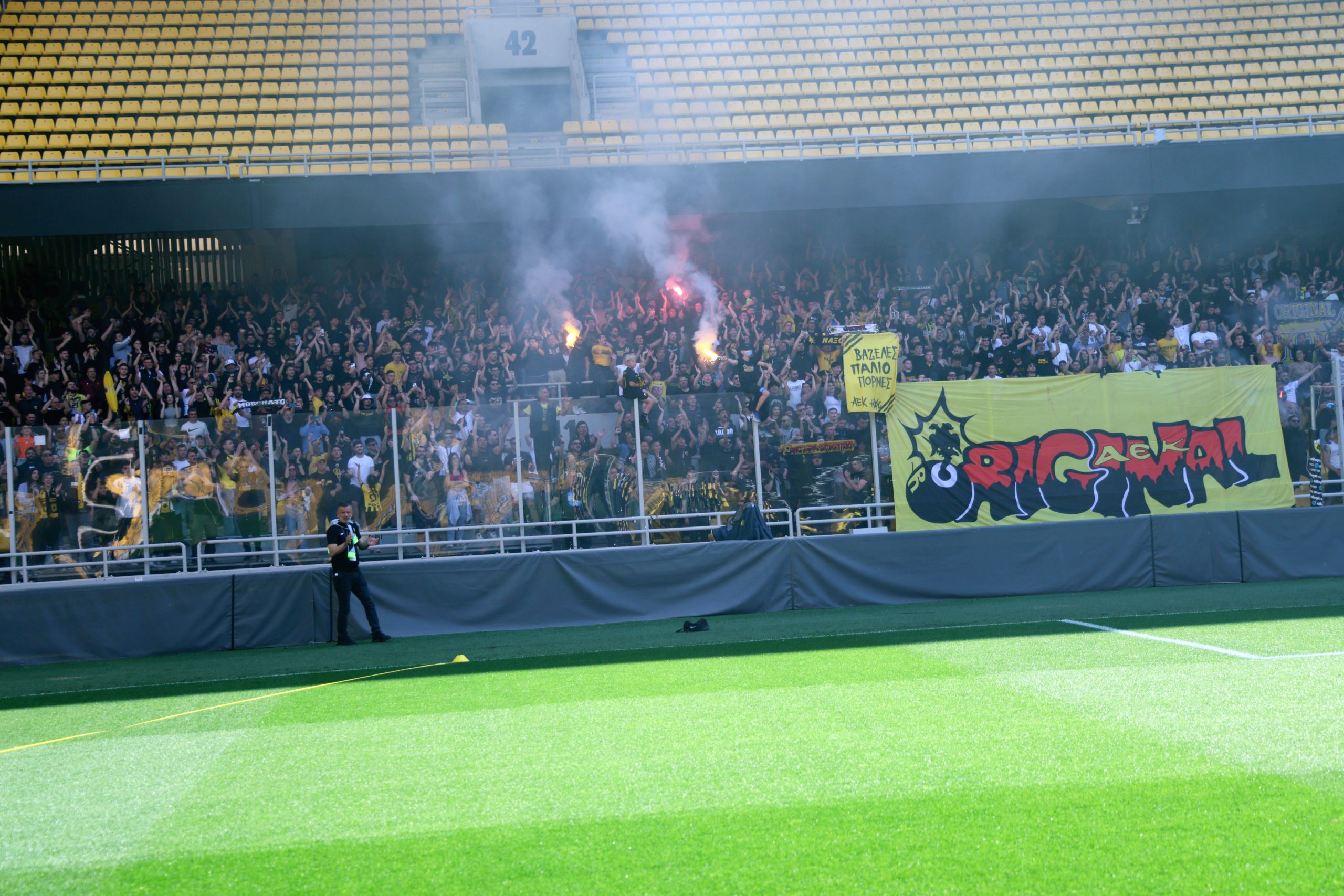 ΑΕΚ, allwyn arena, προπόνηση, φίλαθλοι