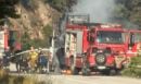 Πρέβεζα: Φωτιά σε νταλίκα που μετέφερε αυτοκίνητα - Δείτε βίντεο