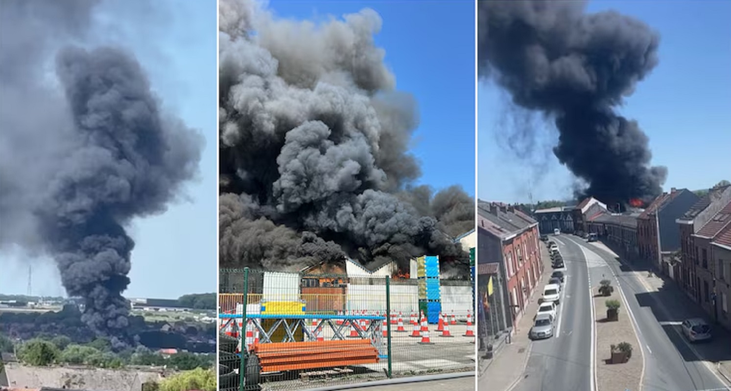 Συναγερμός στο Βέλγιο: Εκκένωση σε πόλη δυτικά των Βρυξελλών λόγω κινδύνου έκρηξης σε φλεγόμενη αποθήκη – ΒΙΝΤΕΟ
