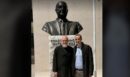 Στη Δερβιτσάνη ο Δημητριάδης - Επισκέφτηκε το άγαλμα του παππού του, συνοδεία του Έντι Ράμα