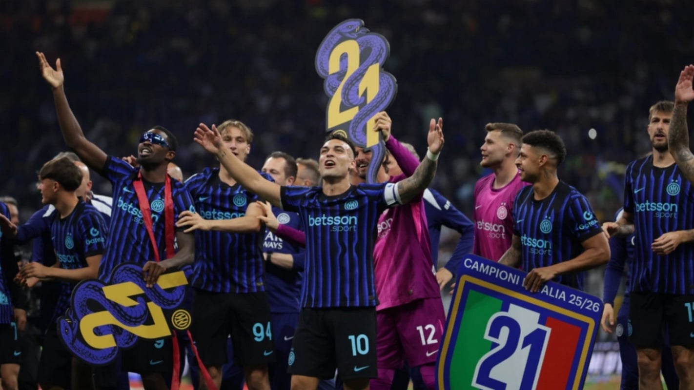 Serie A: Πρωταθλήτρια Ιταλίας για 21η φορά στην ιστορία της η Ίντερ