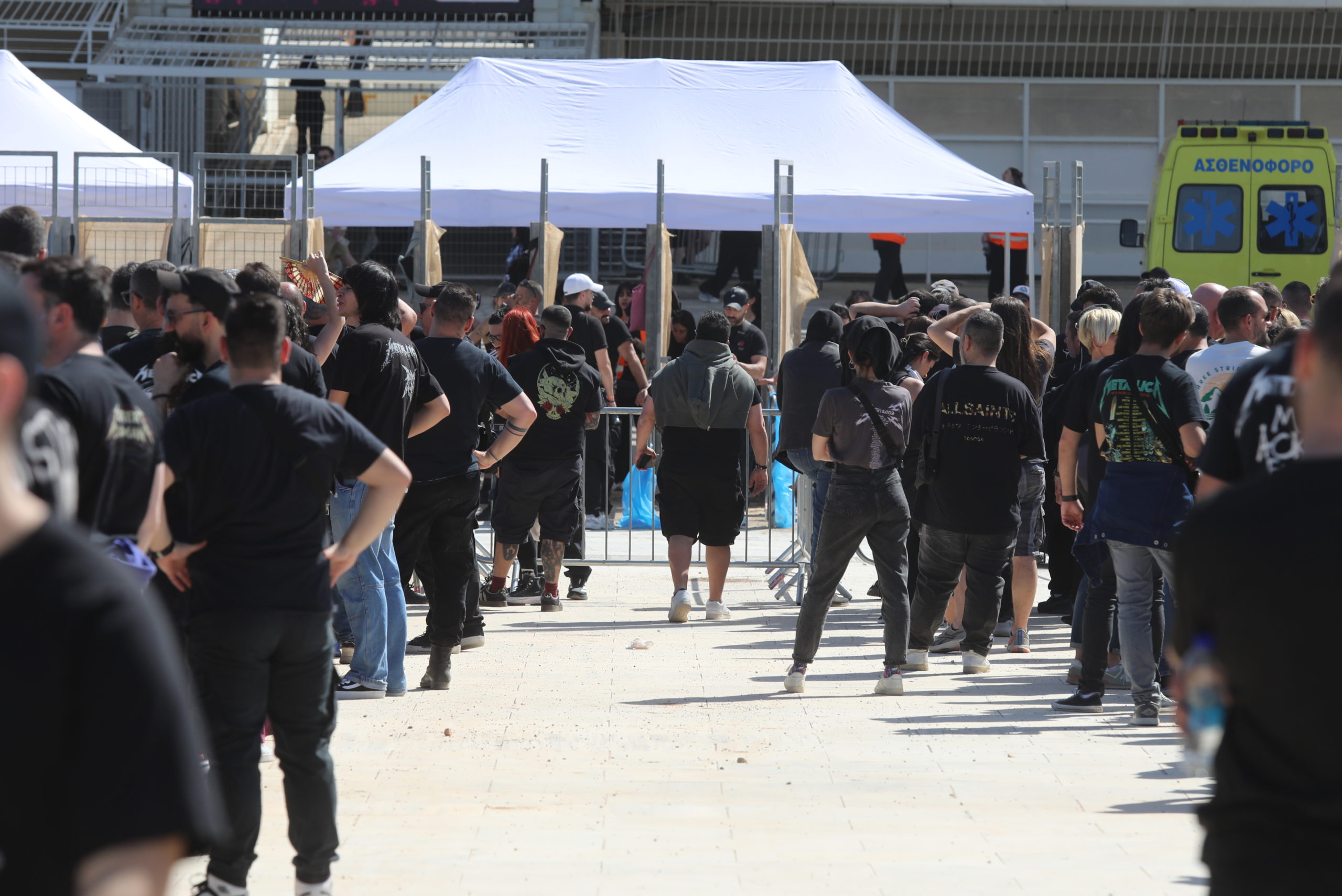 Metallica, ΟΑΚΑ, συναυλία, Ουρές
