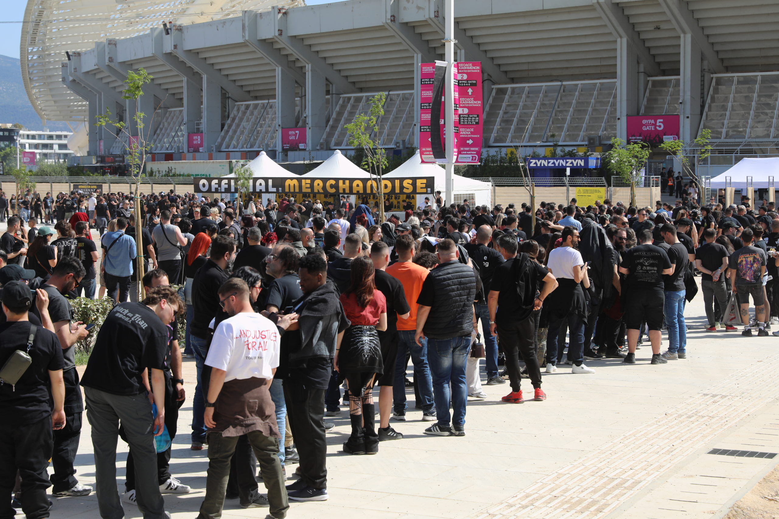 Metallica, ΟΑΚΑ, συναυλία, Ουρές