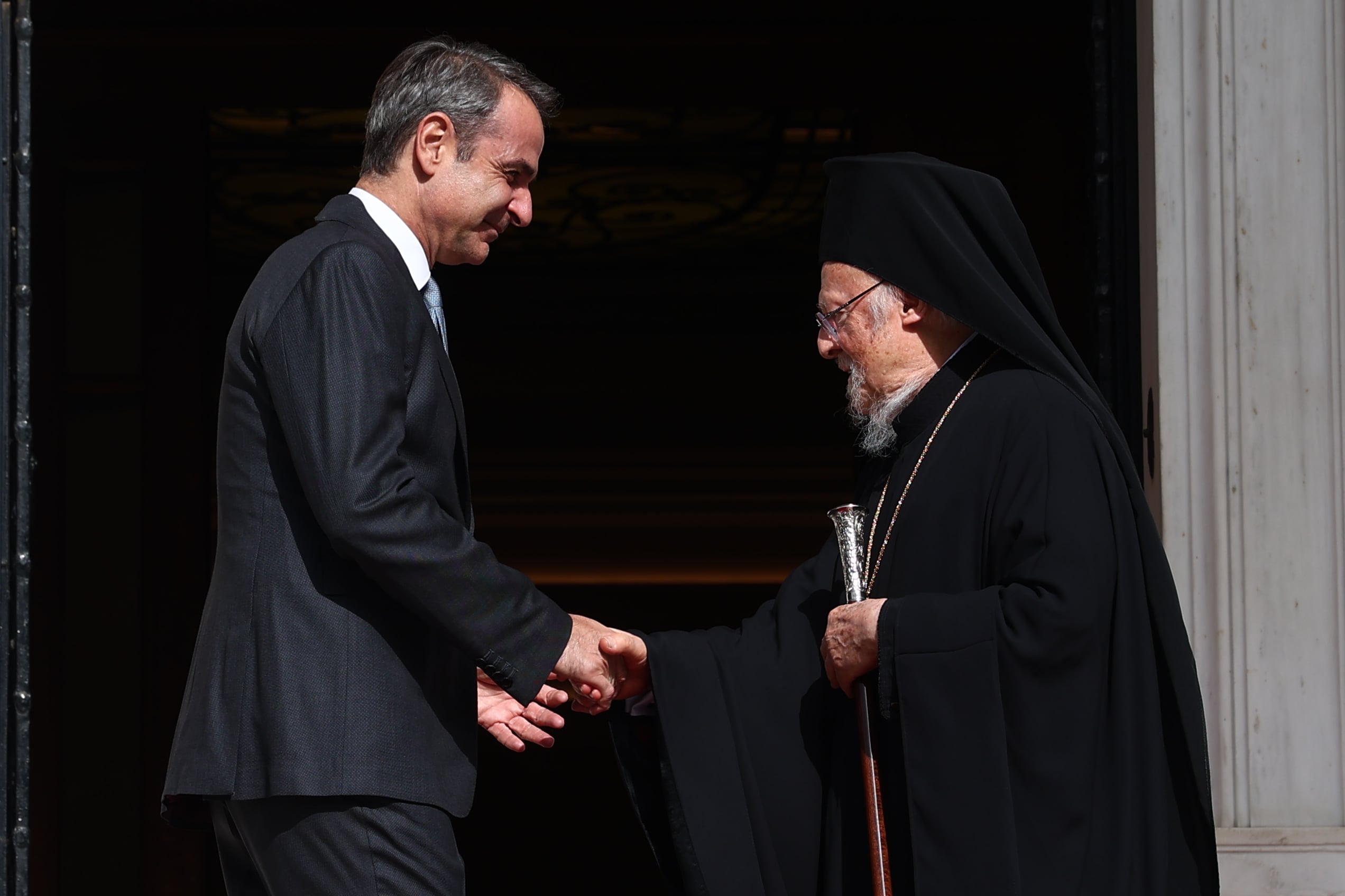 Μητσοτάκης στη συνάντηση με Βαρθολομαίο: «Η ελληνική Πολιτεία στέκεται πάντα δίπλα στο Πατριαρχείο»
