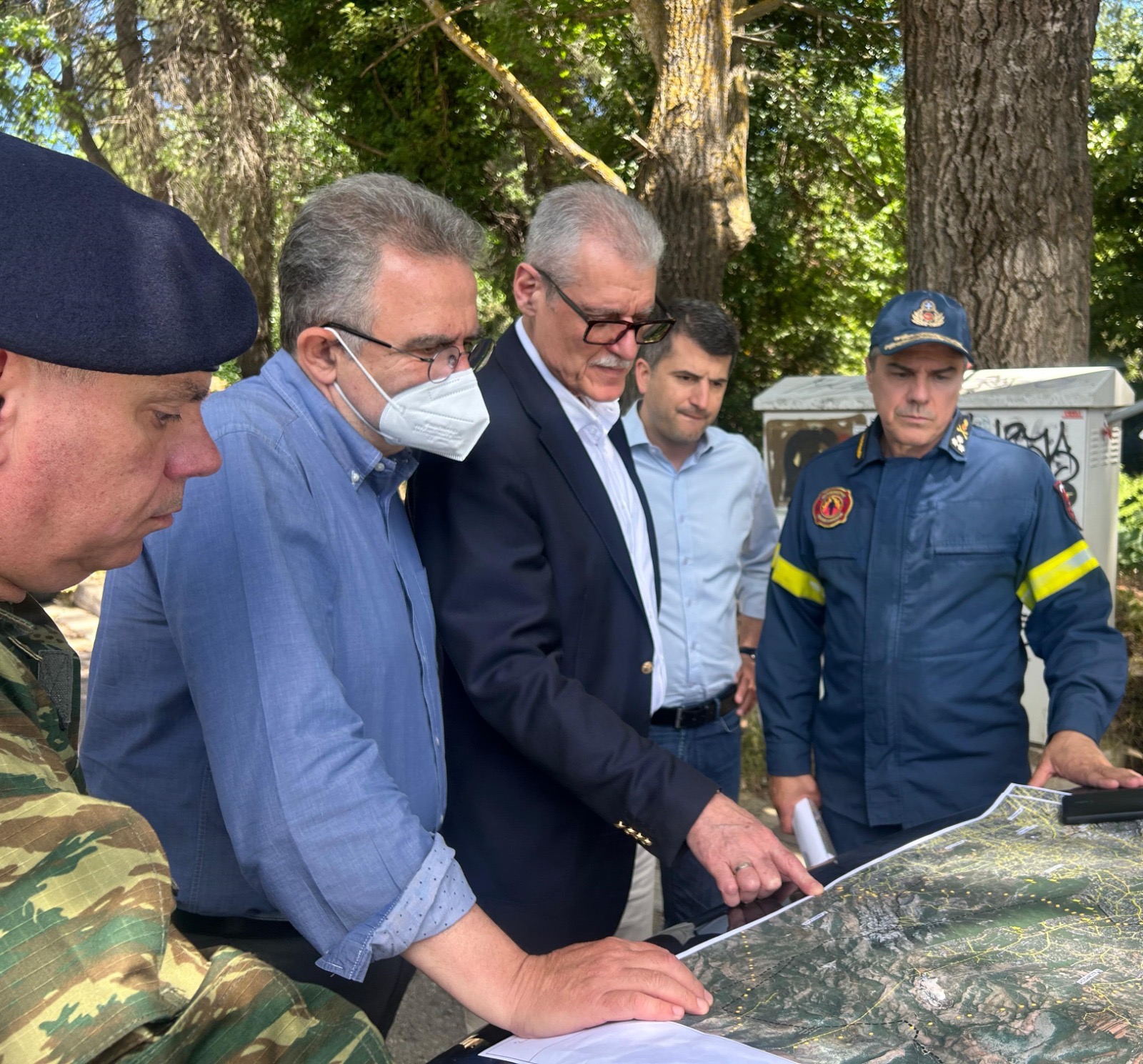 υπουργός Κλιματικής Κρίσης και Πολιτικής Προστασίας, Ευάγγελος Τουρνάς, αυτοψία, Δήμος Κηφισιάς