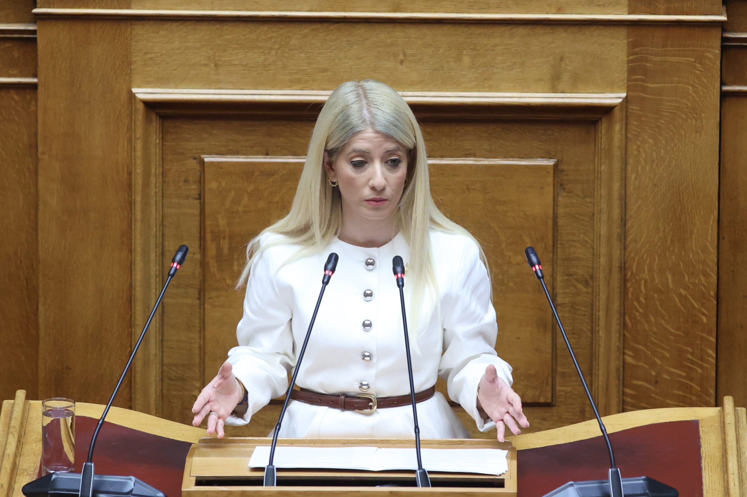 Το ευχαριστώ της Αννίτας Δημητρίου στην Ελλάδα από το βήμα της Βουλής