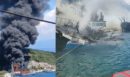 Παξοί: Νέα βίντεο από την φωτιά στα σκάφη στο λιμάνι - Σε εξέλιξη η επιχείρηση κατάσβεσης