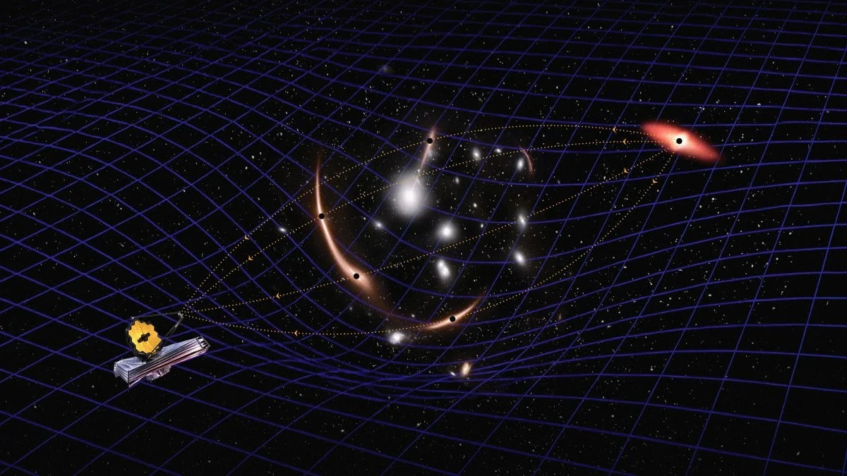 Το JWST και το φαινόμενο του βαρυτικού φακού επέτρεψαν σε μια διεθνή ομάδα αστρονόμων, με επικεφαλής τον Άντριου Νιούμαν του Carnegie Science, να μετρήσει για πρώτη φορά τη μάζα μιας κοιμώμενης μαύρης τρύπας από το πρώιμο σύμπαν. Φωτογραφία / Πηγή: Navid Marvi / Carnegie Science