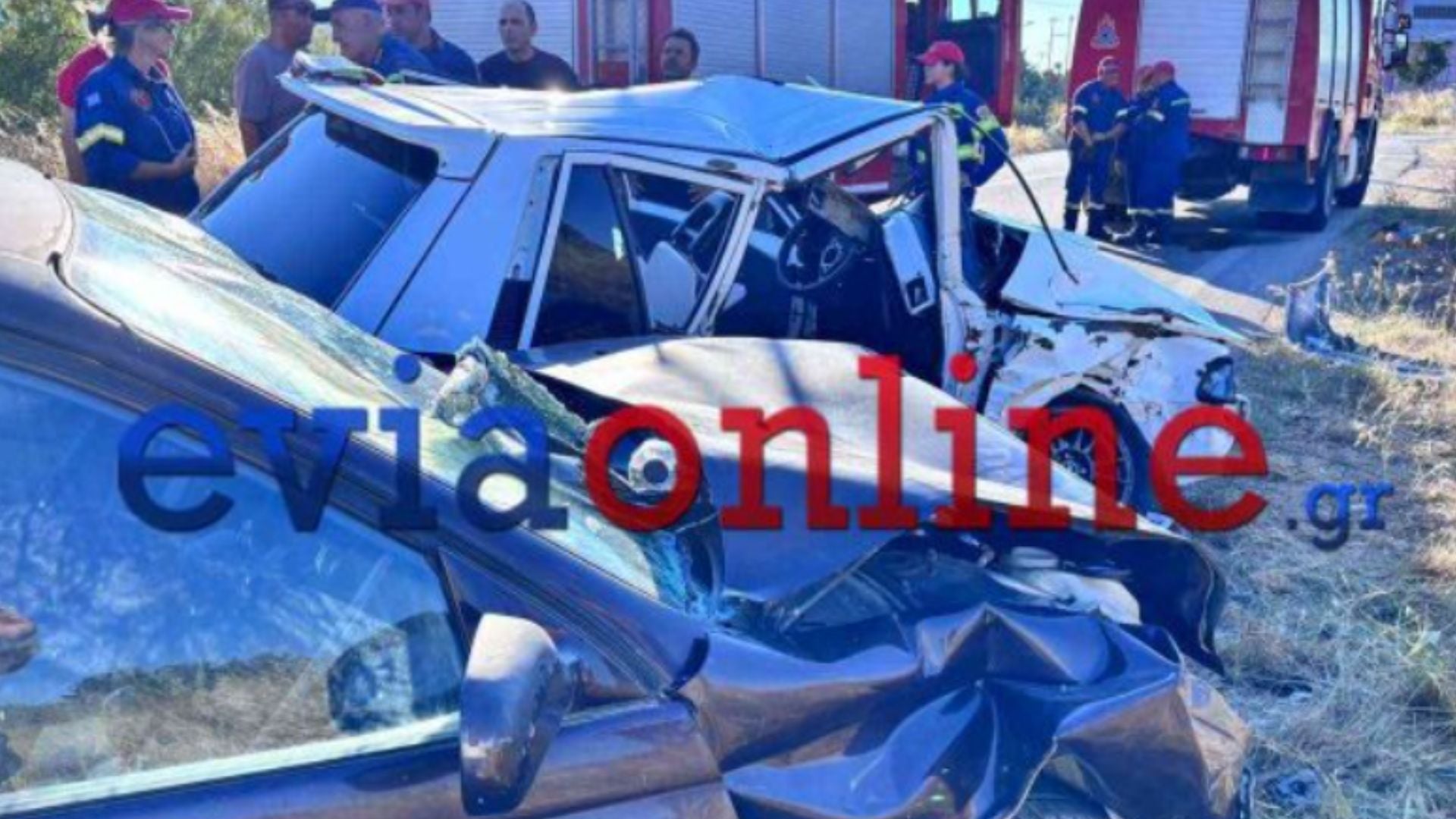 Εύβοια: Τέσσερις τραυματίες σε τροχαίο στη Δροσιά – Δείτε το βίντεο