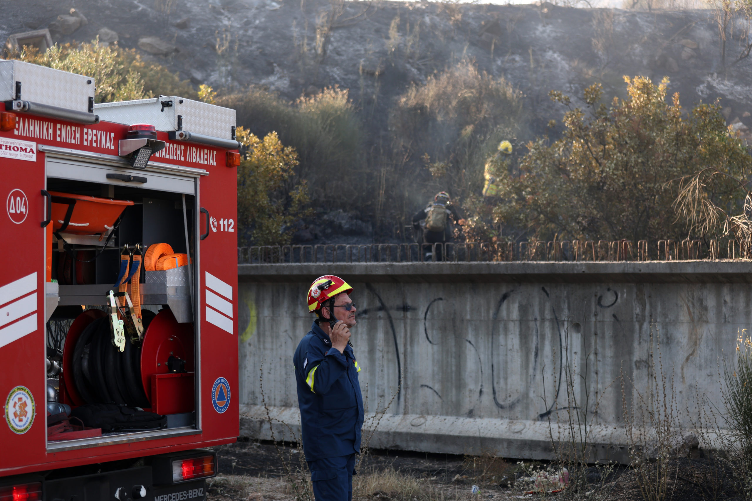 Σε ύφεση η φωτιά στο Ακραίφνιο Βοιωτίας: Κάηκαν καλλιέργειες, ζώα και γεωργικά μηχανήματα – ΦΩΤΟ και ΒΙΝΤΕΟ