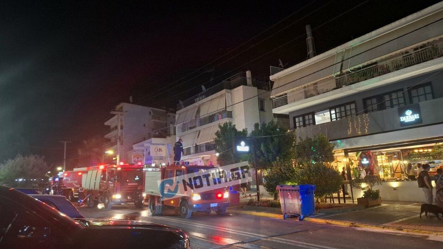 Φωτιά σε καμινάδα εστιατορίου στο Άνω Καλαμάκι – Δείτε βίντεο