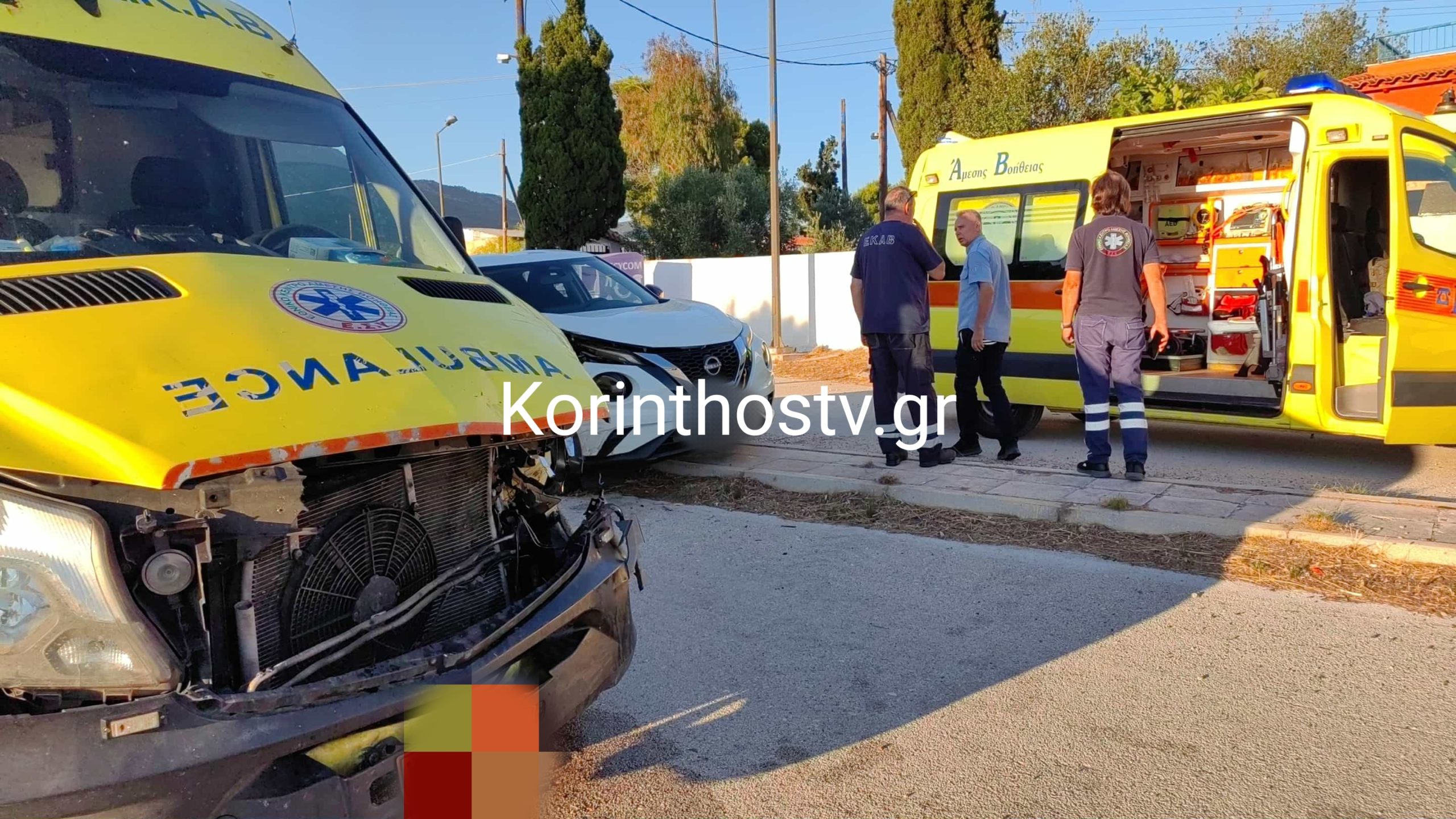 Λουτράκι, τροχαίο, ασθενοφόρο