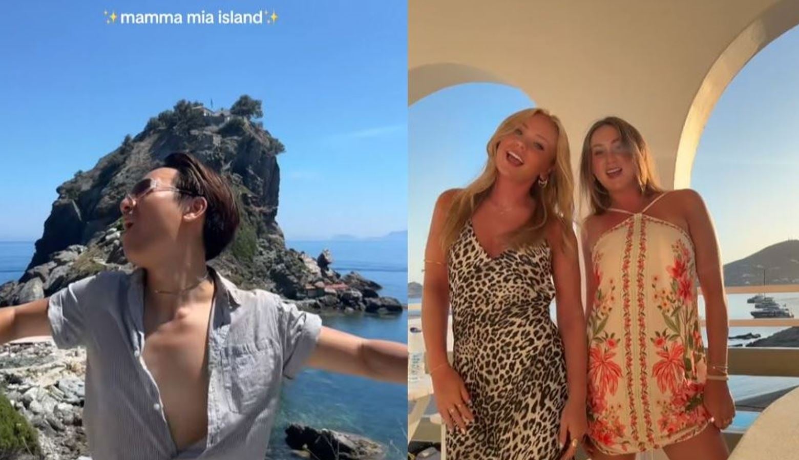 TikTok: Τουρίστες ζουν το «Mamma mia» όνειρό τους στην Ελλάδα και τα βιντεάκια τους κάνουν θραύση