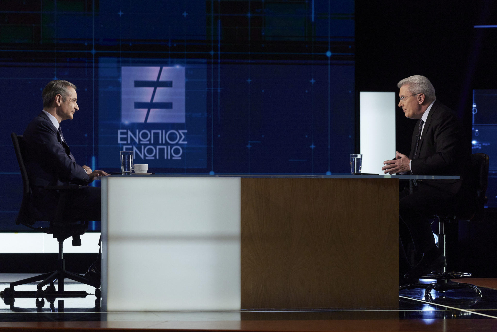 Κυριάκος Μητσοτάκης, Ενώπιος Ενωπίω, Νίκος Χατζηνικολάου