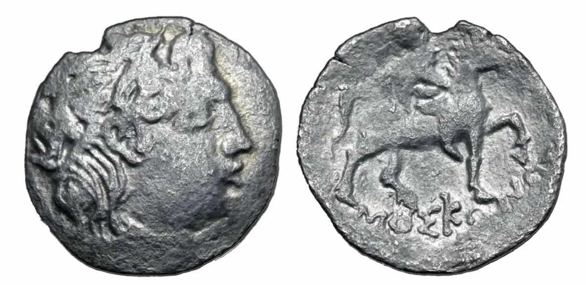 Αργυρό τετρώβολο του Μόσκωνα. Πηγή: Roma Numismatics Ltd, Δημοπρασία XXVII, 22 Μαρτίου 2023, λαχνός 209 