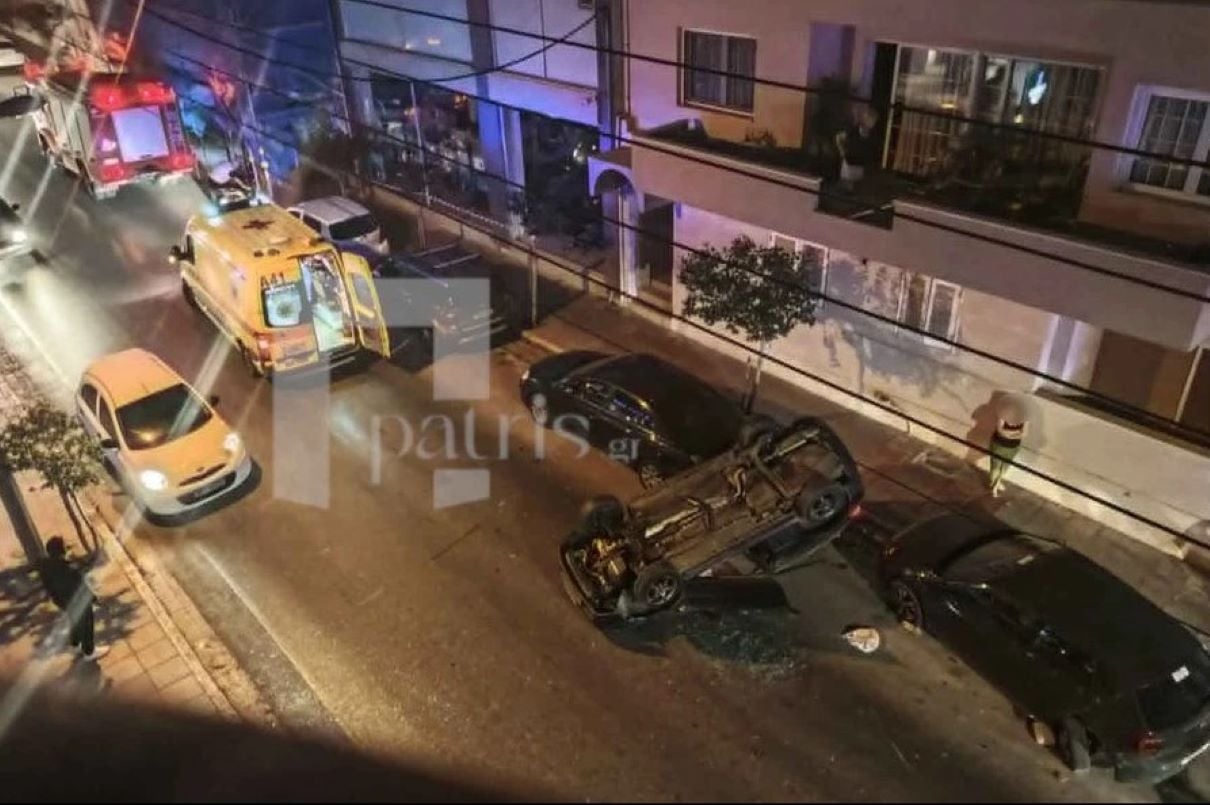 Χανιά: Καρέ καρέ η στιγμή που αυτοκίνητο αναποδογυρίζει έπειτα μετά από σφοδρή σύγκρουση – ΒΙΝΤΕΟ