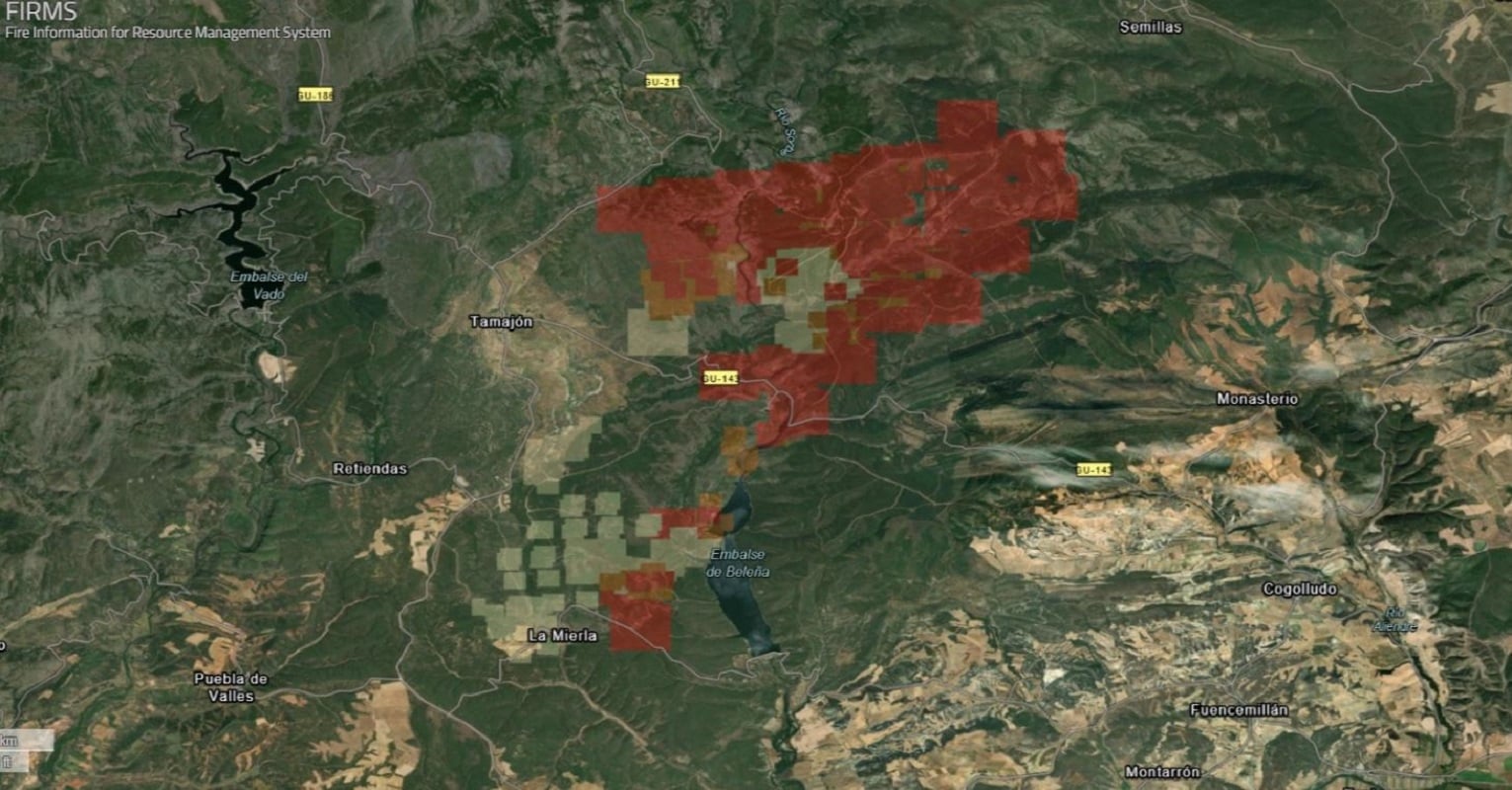 Ισπανία: Πυρκαγιά κατέκαψε 120.000 στρέμματα στην επαρχία Γκουανταλαχάρα