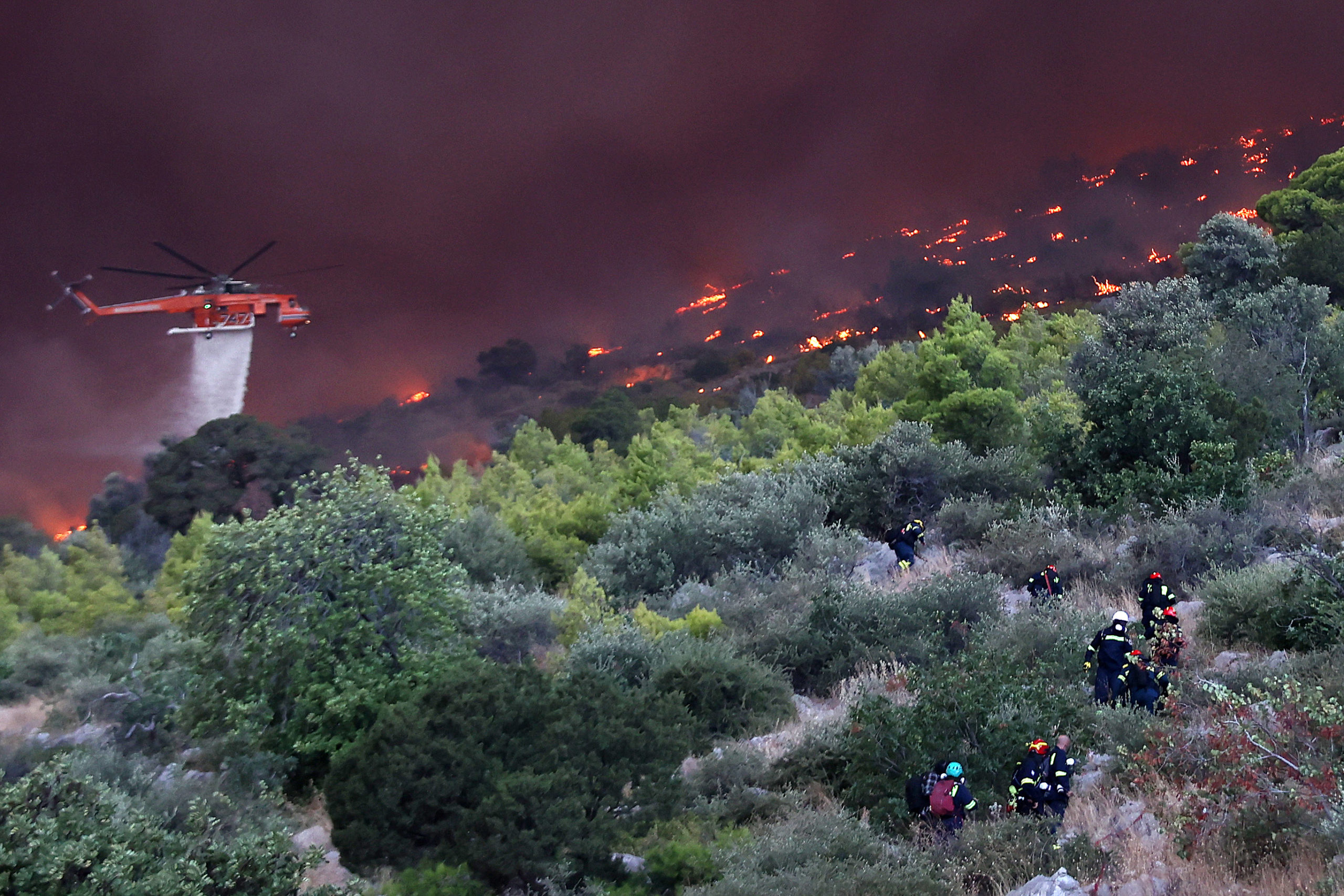 Φωτιά, Βοιωτία, Πόρτο Γερμενό