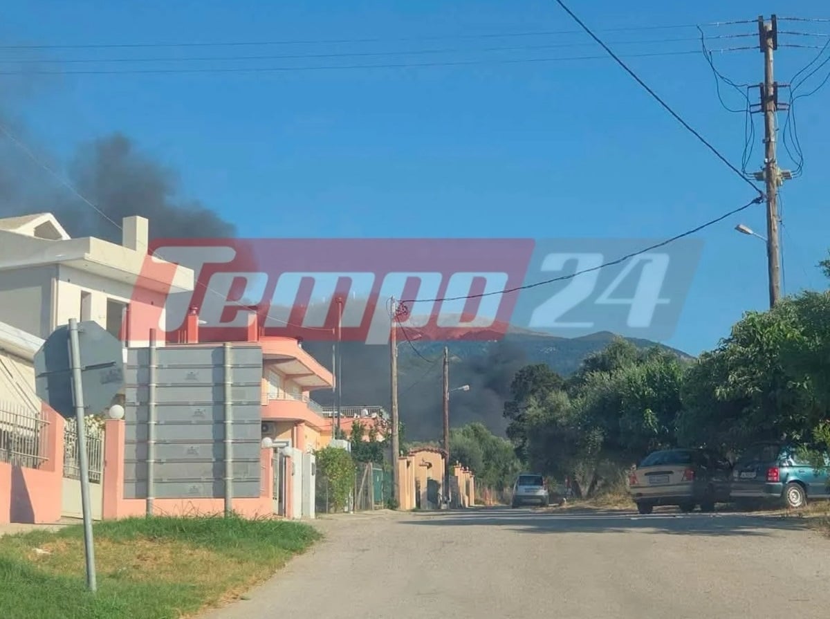 Φωτιά σε χαμηλή βλάστηση και απορρίμματα στην Πάτρα